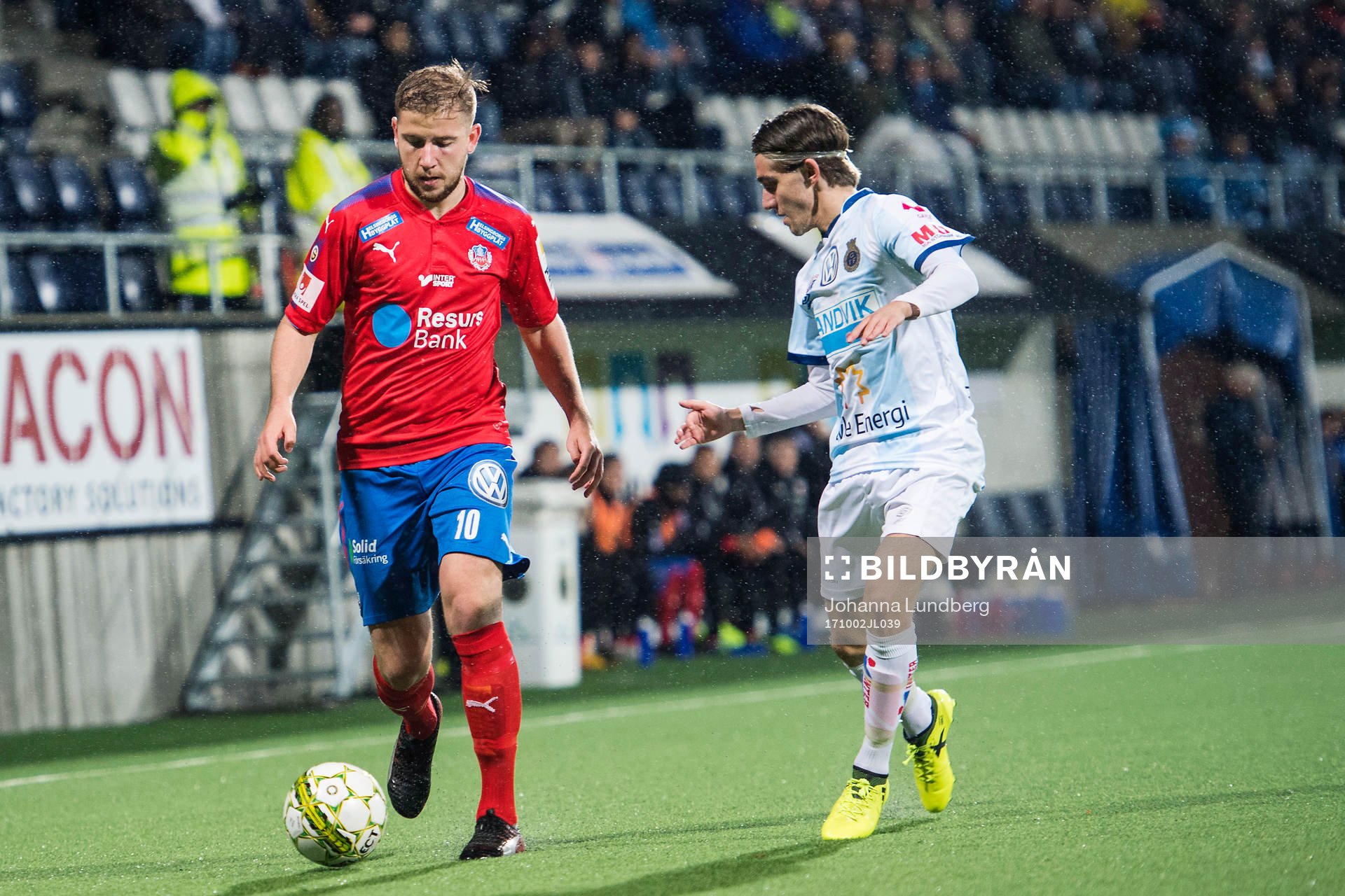 Helsingborgs Darijan Bojanic mot Gefles Anton Kralj