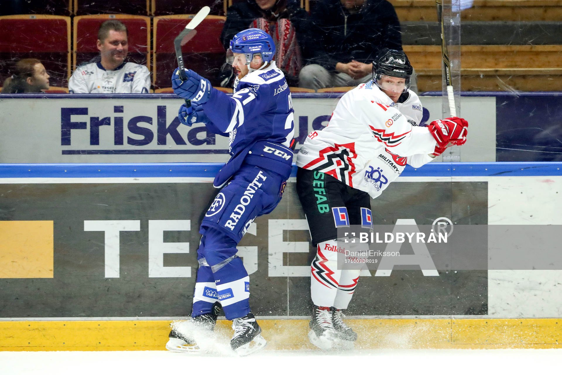 Leksands Mattias Ritola och Vita Hästens Jonathan Tholander