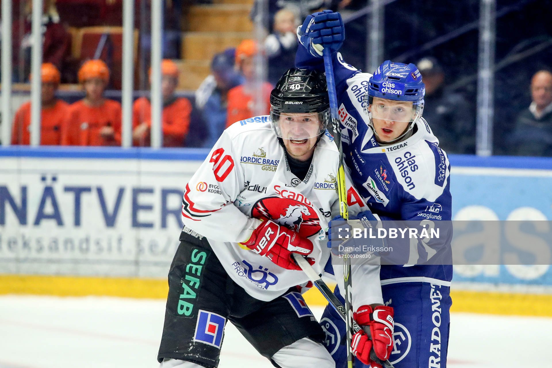 Vita Hästens Mattias Kalin och Leksands Daniel Bertov