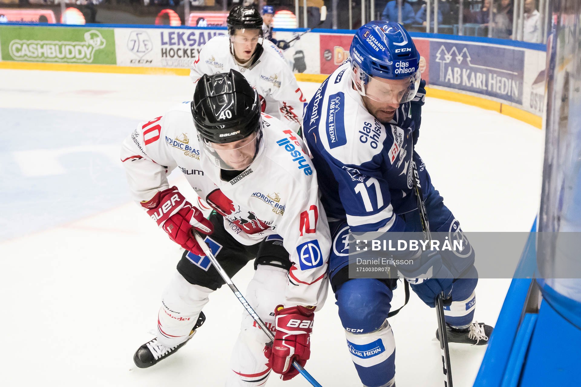 Vita Hästens Mattias Kalin och Leksands Jesper Ollas i