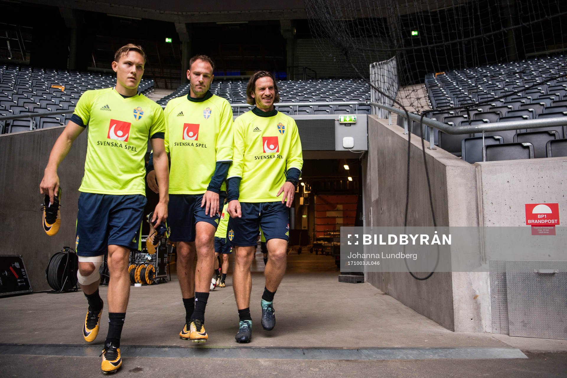 Ludwig Augustinsson, Andreas Granqvist och Gustav Svensson