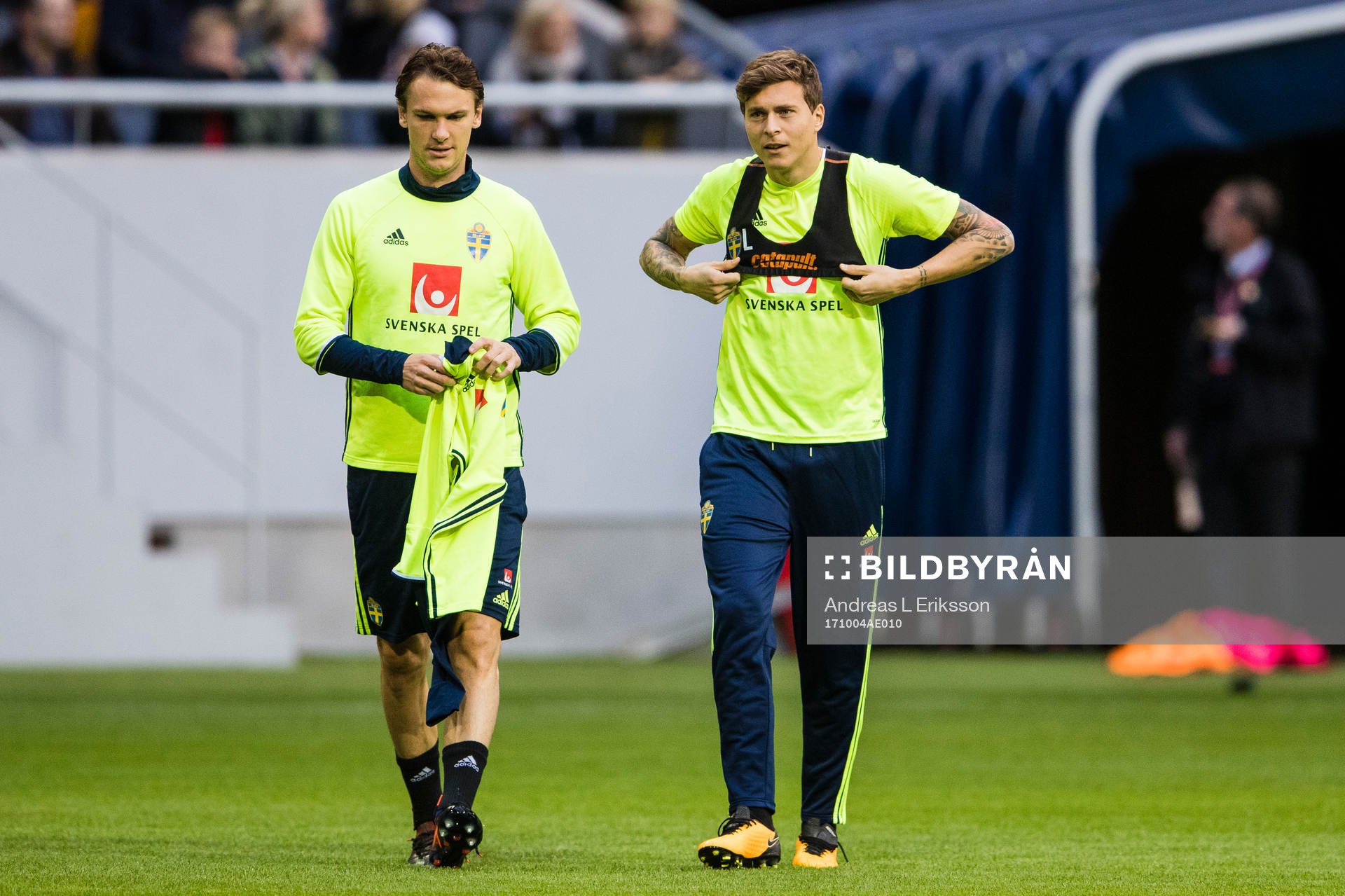 Sveriges Albin Ekdal och Victor Nilsson Lindelöf