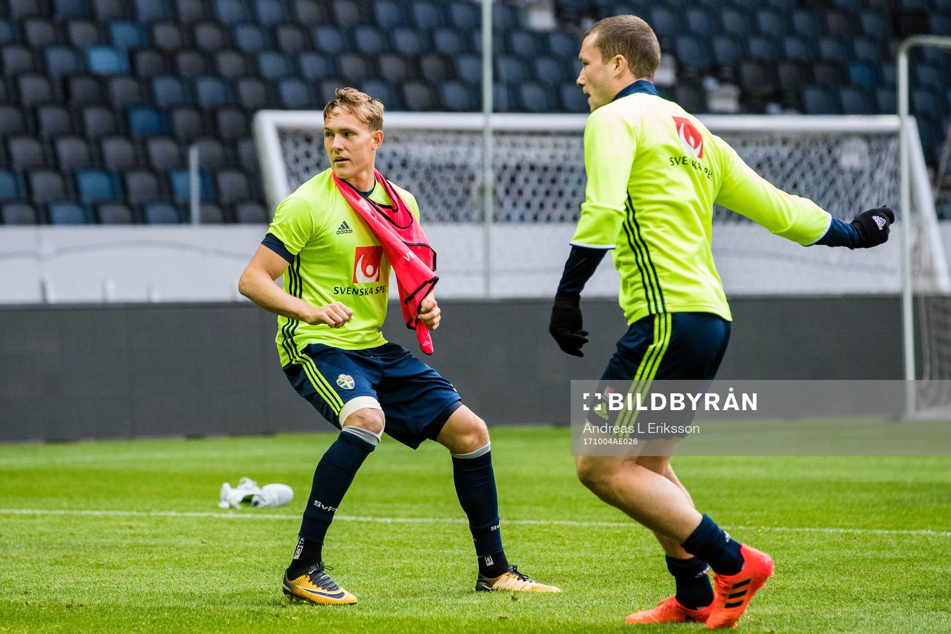 Sveriges Ludwig Augustinsson och Jakob Johanssonunder en