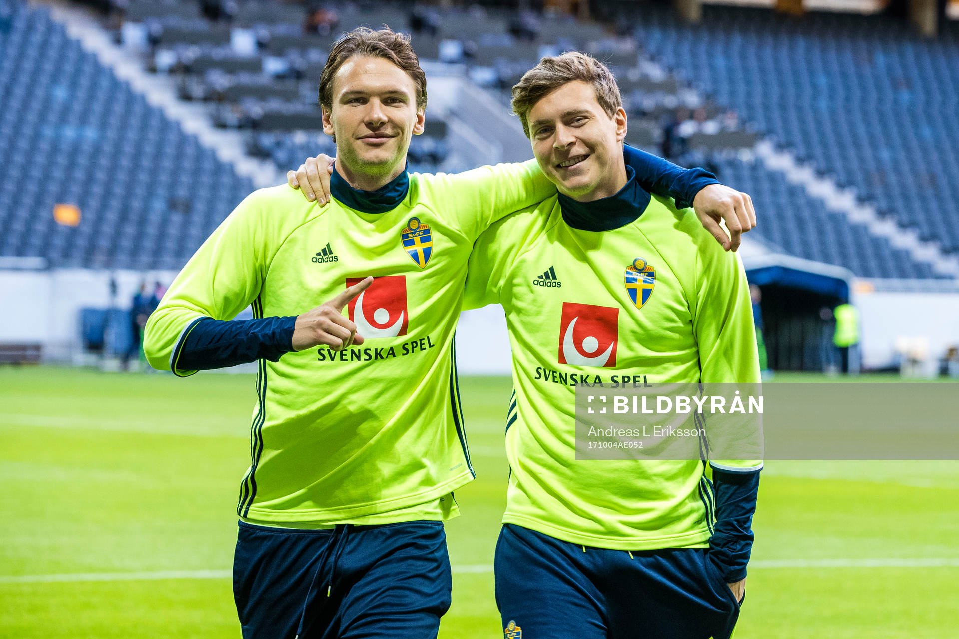 Sveriges Albin Ekdal och Victor Nilsson Lindelöf