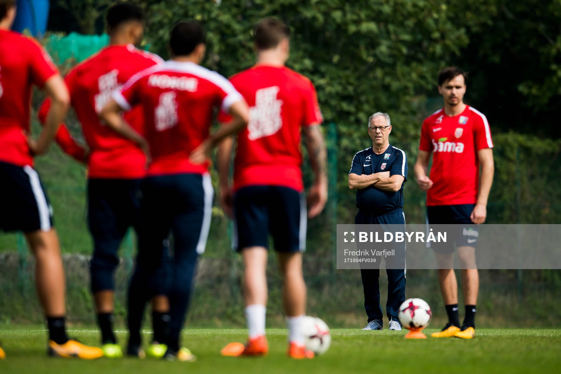 Lars Lagerbäck, head coach of Norway