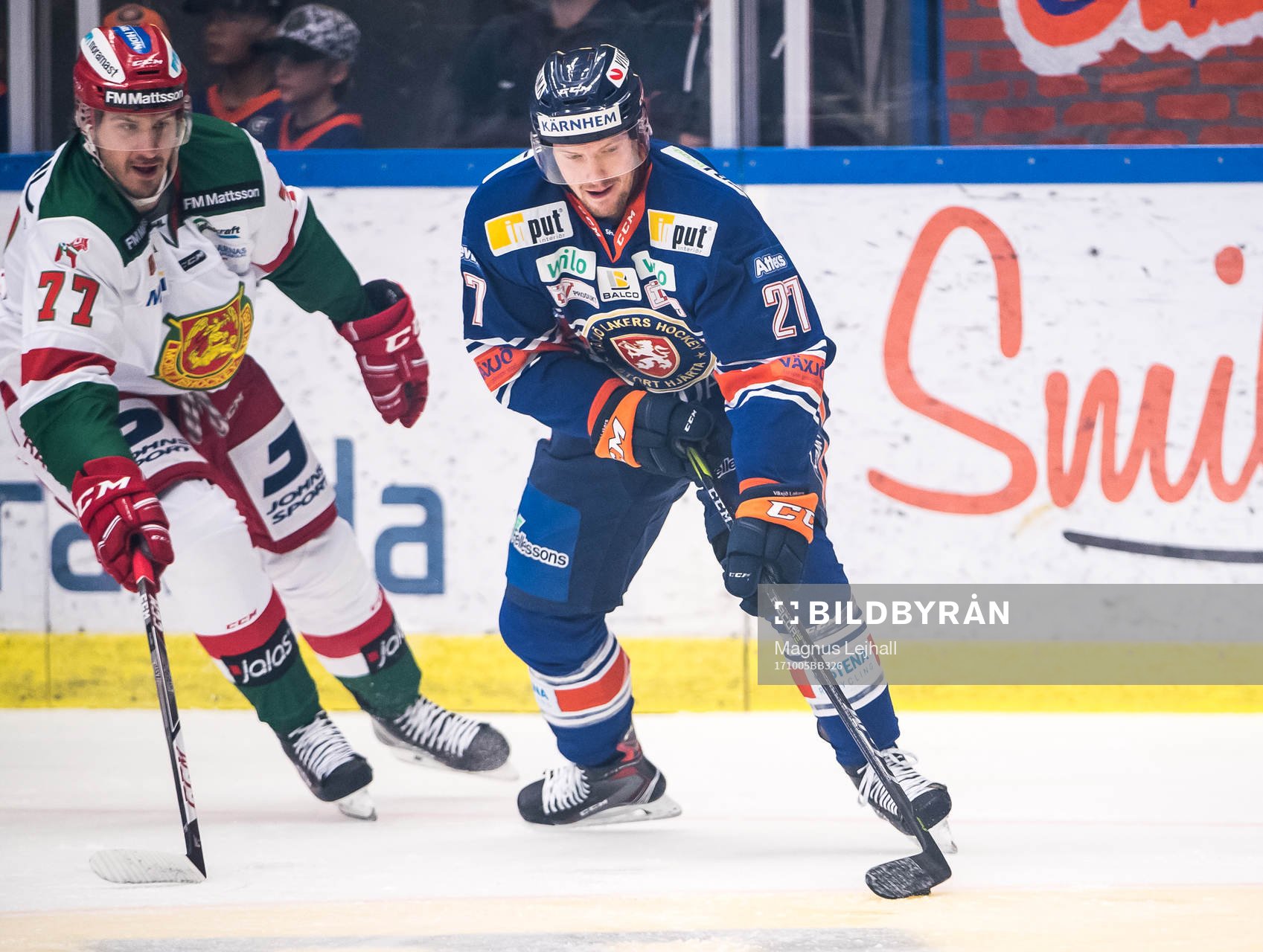 Moras Keaton Ellerby och Växjös Martin Lundberg