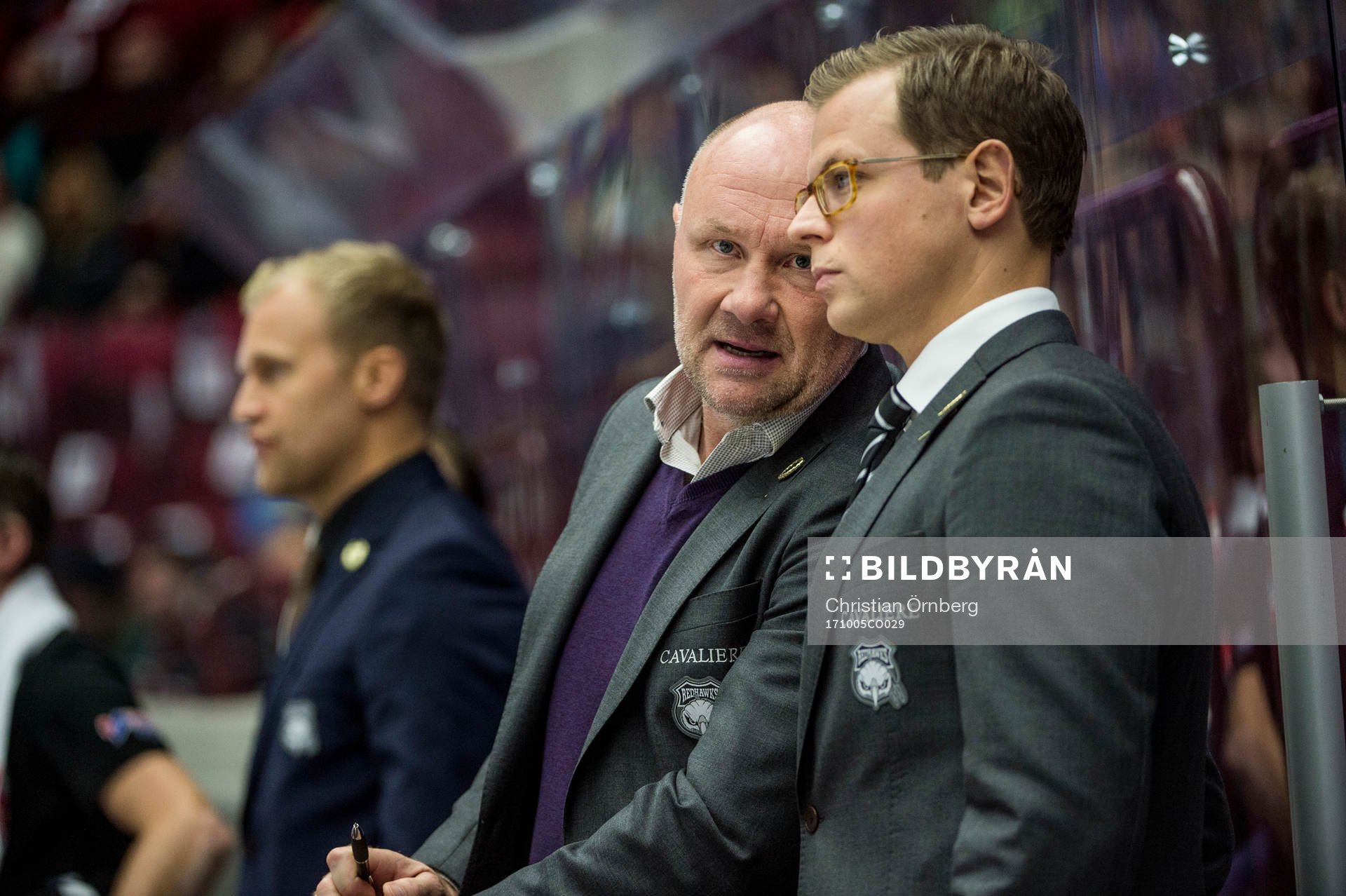 Malmö Redhawks tränare Peter Andersson och assisterande