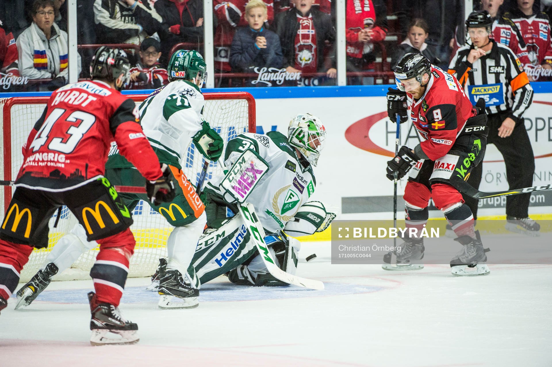 Malmö Redhawks Frederik Storm slår in 3-2 i sudden death