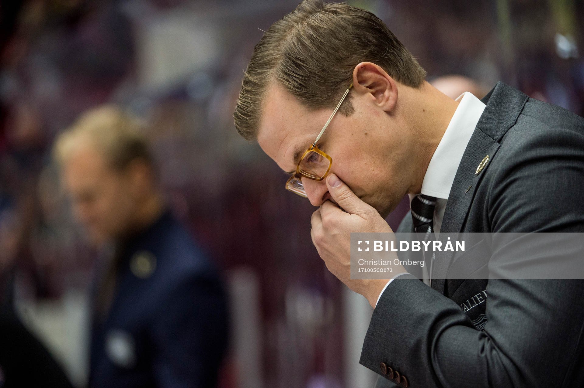 Malmö Redhawks assisterande tränare Martin Filander deppar