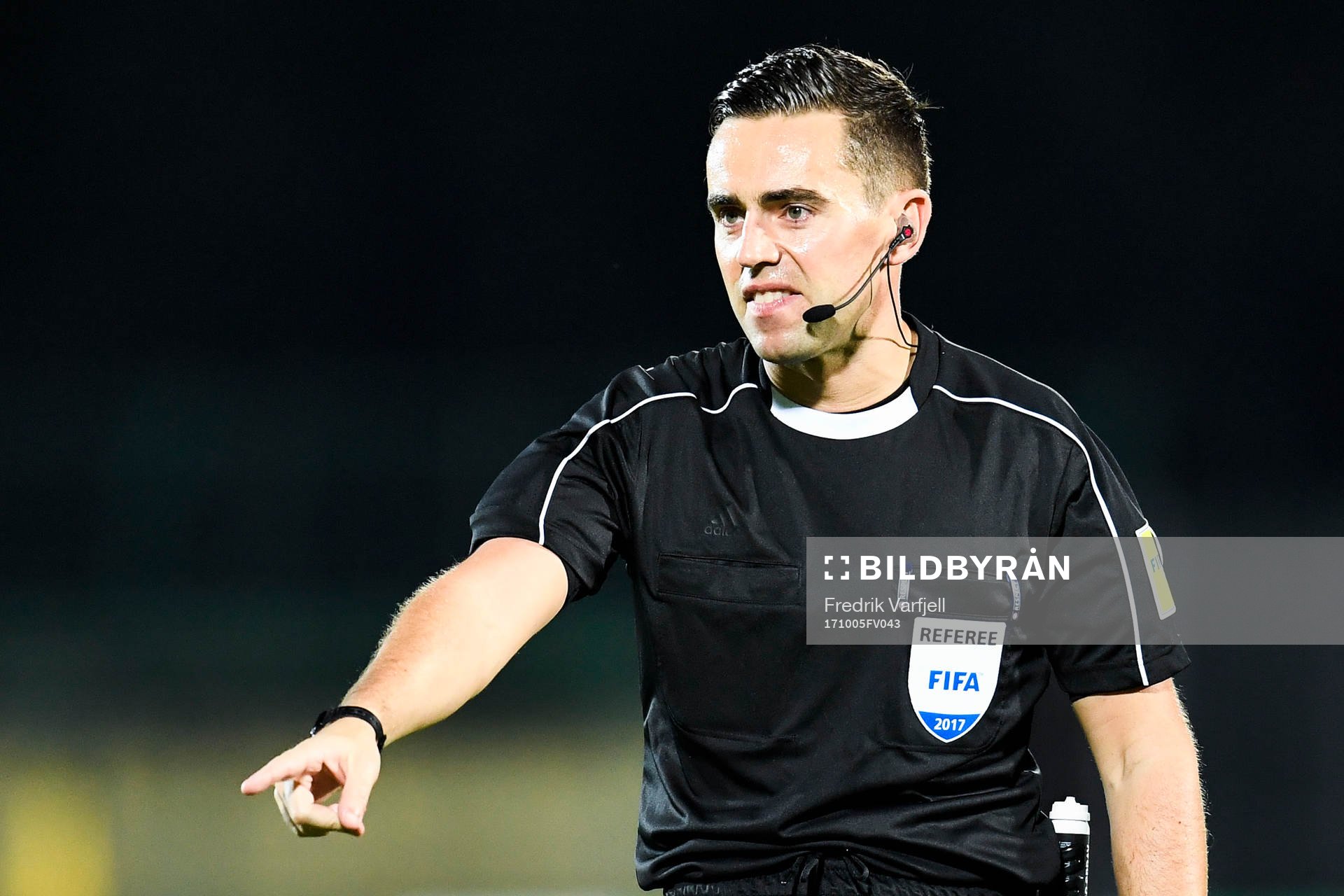 Andrew Dallas of Scotland, referee
