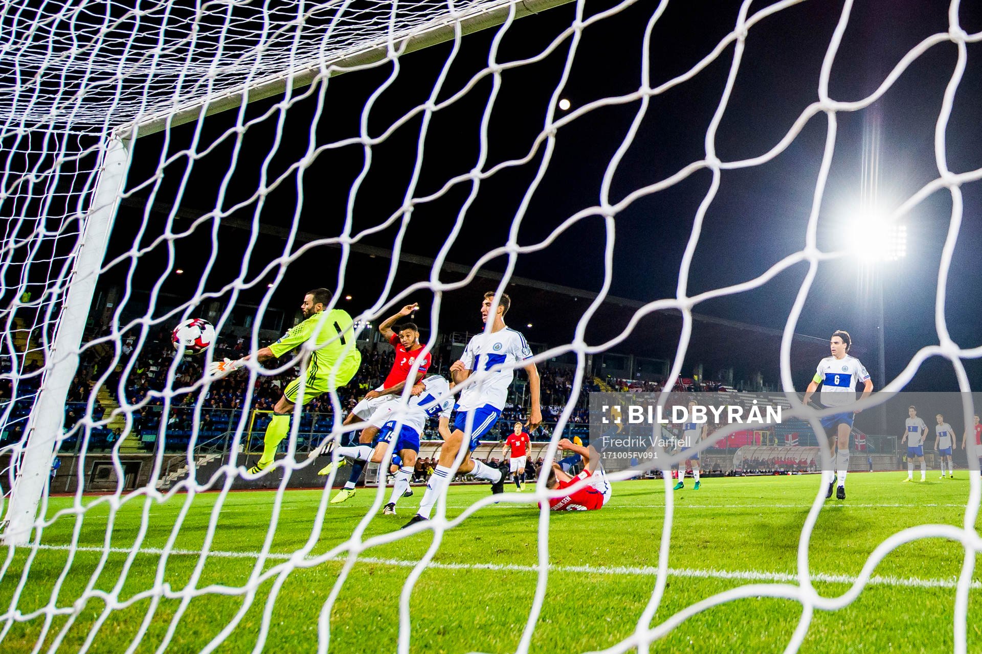 Joshua King of Norway scores 3-0
