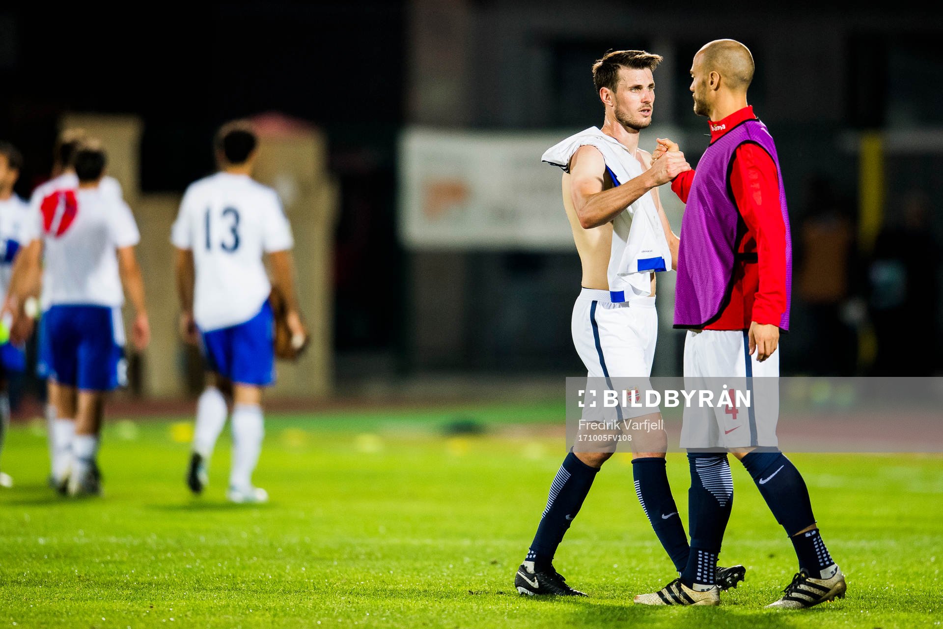 Håvard Nordtveit and Tore Reginiussen of Norway
