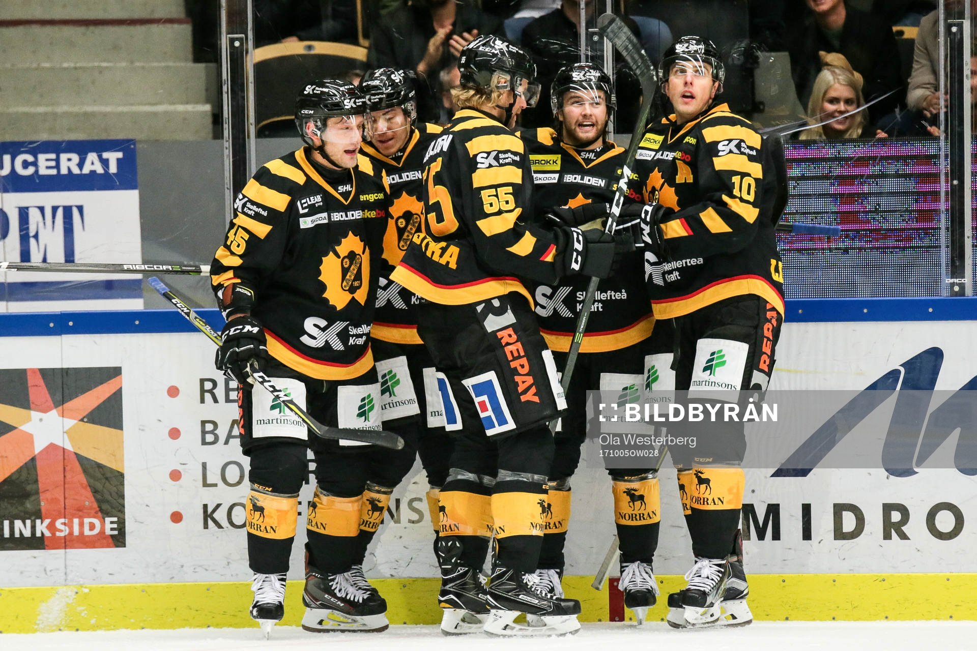 Skellefteås Oscar Möller , Pär Lindholm , Michael Kostka