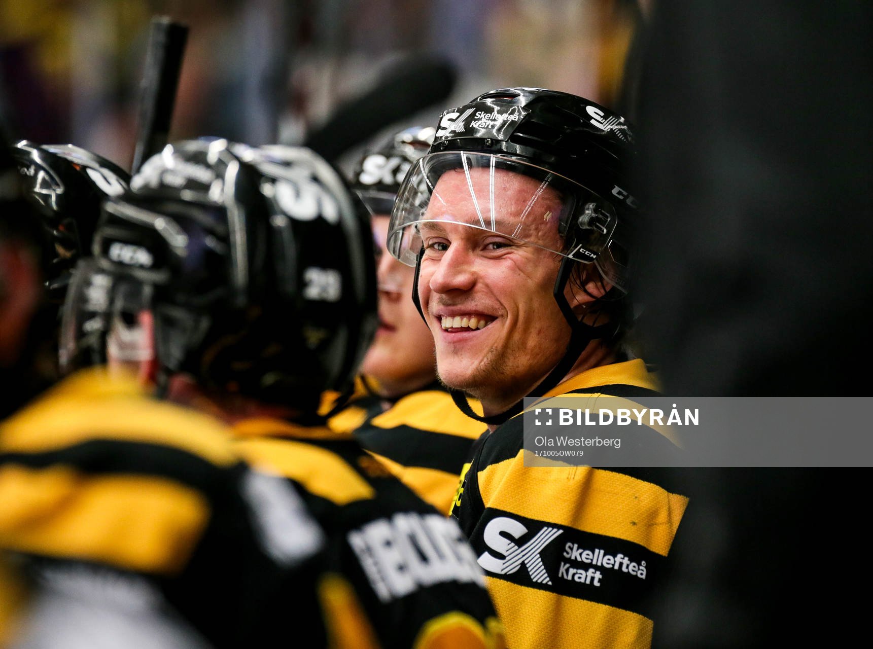 Skellefteås Jesper Olofsson jublar