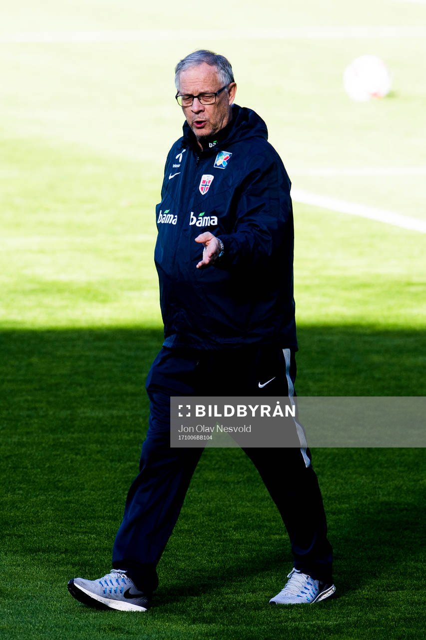 Lars Lagerbäck, head coach of Norway