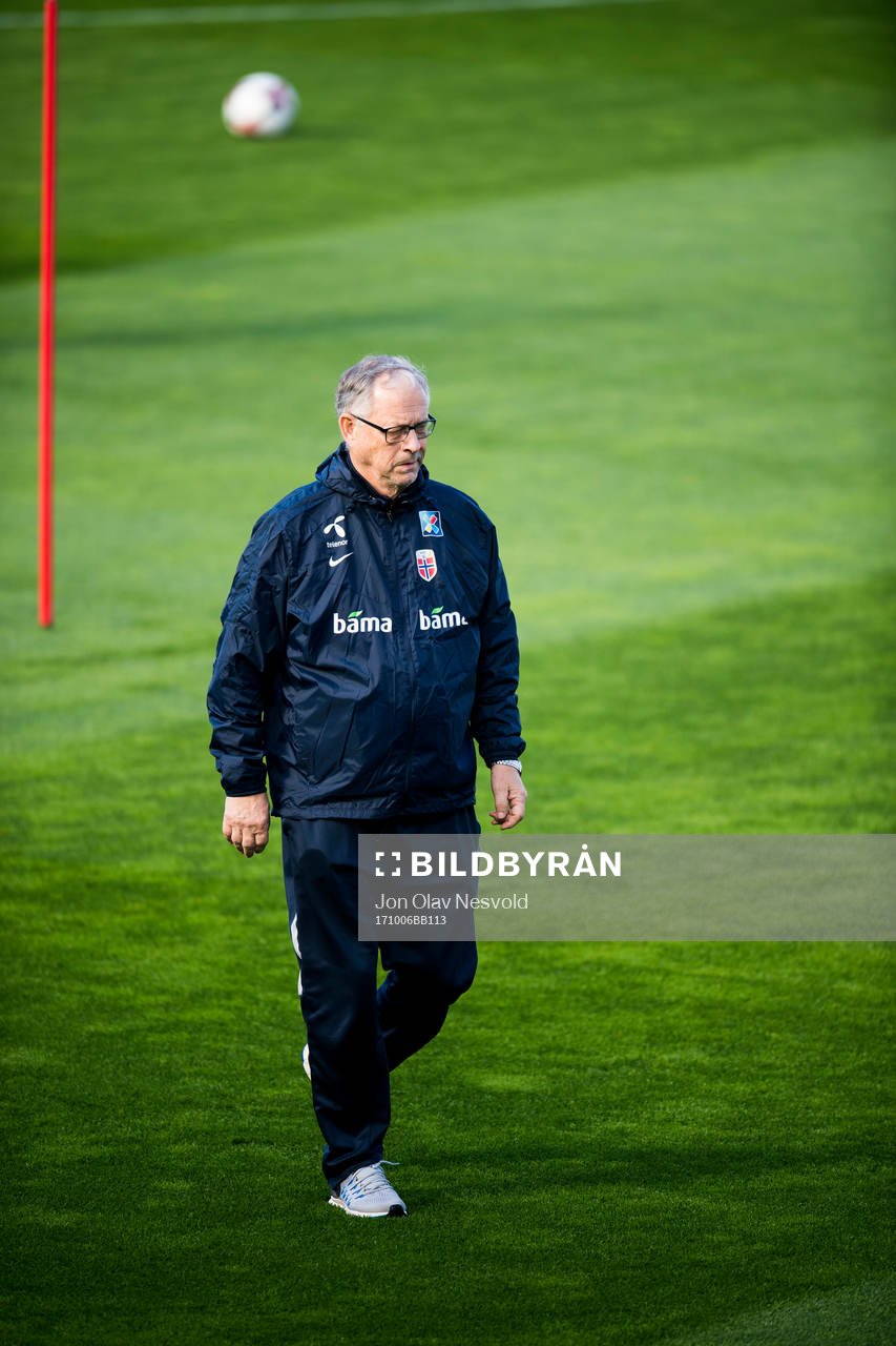 Lars Lagerbäck, head coach of Norway