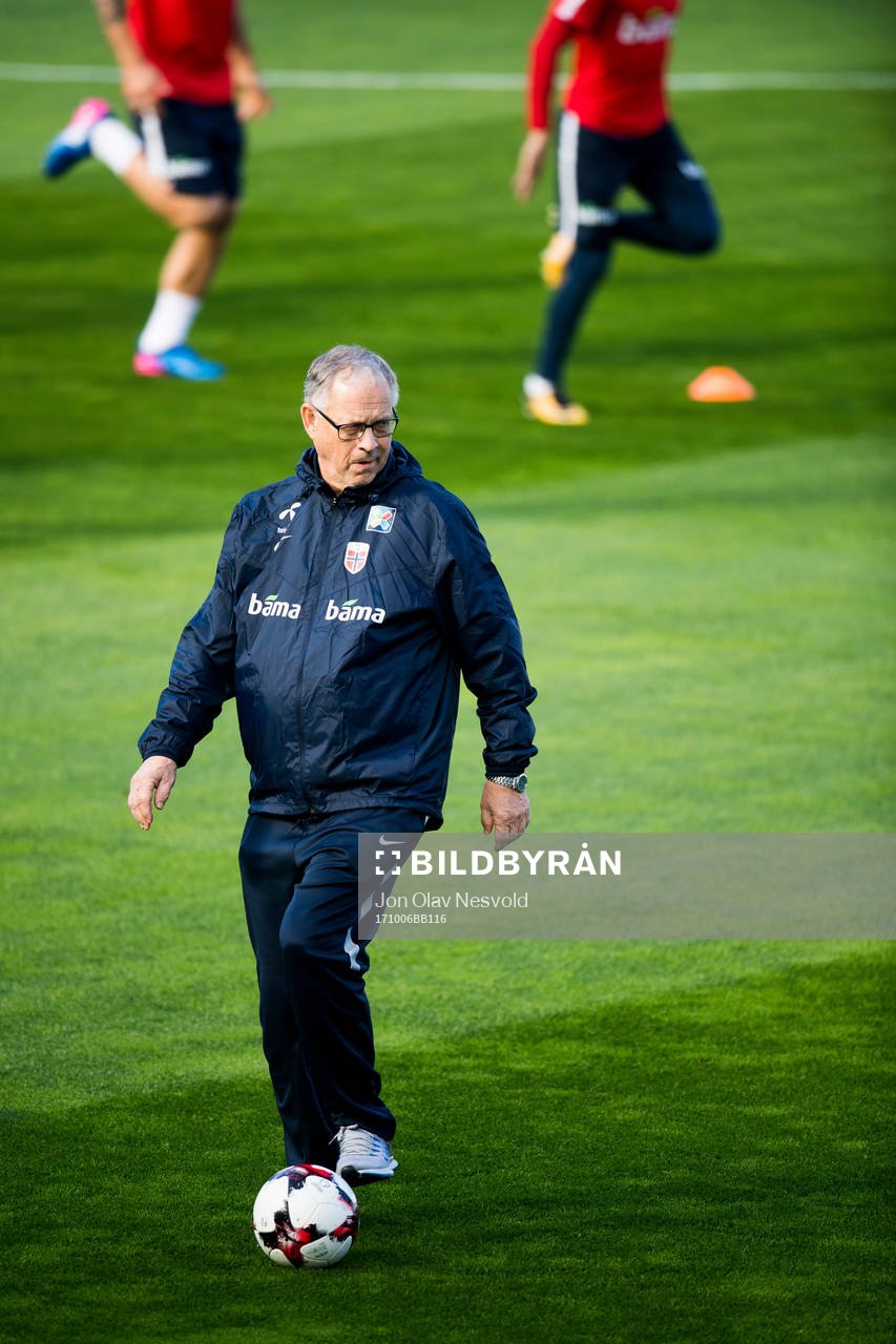 Lars Lagerbäck, head coach of Norway