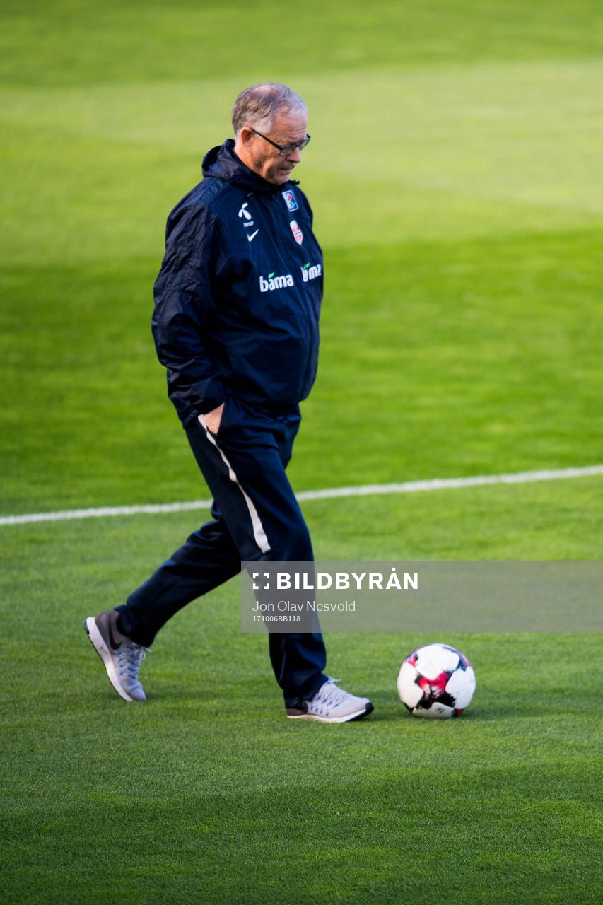Lars Lagerbäck, head coach of Norway