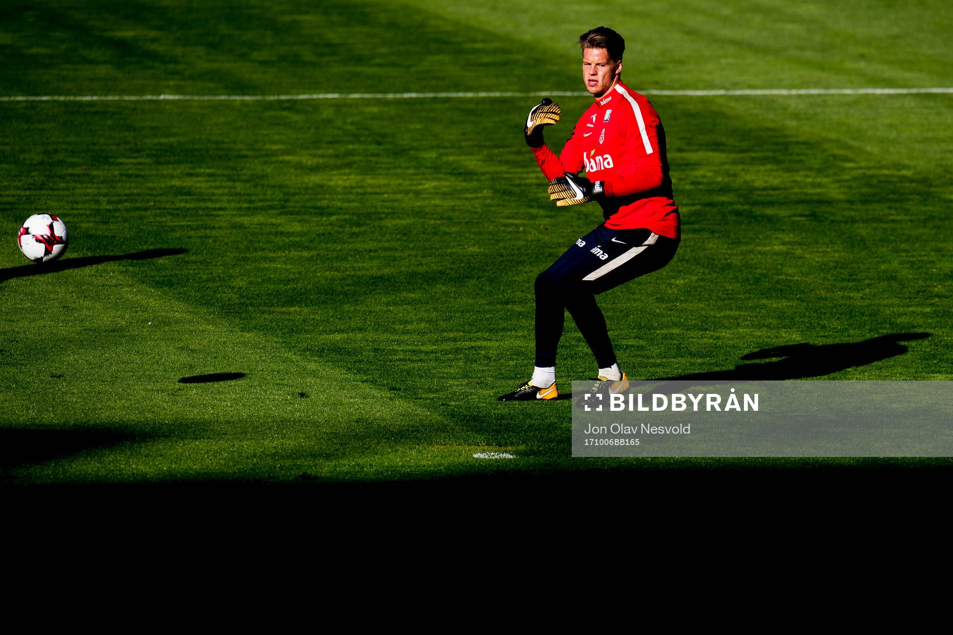 Goalkeeper Ørjan Håskjold Nyland of Norway