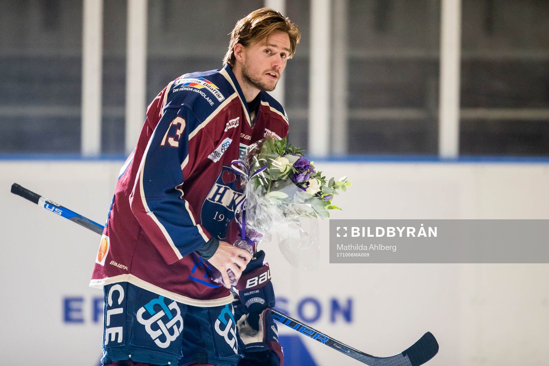 Halmstads Björn Hjärpe hyllas för 100 matcher spelade