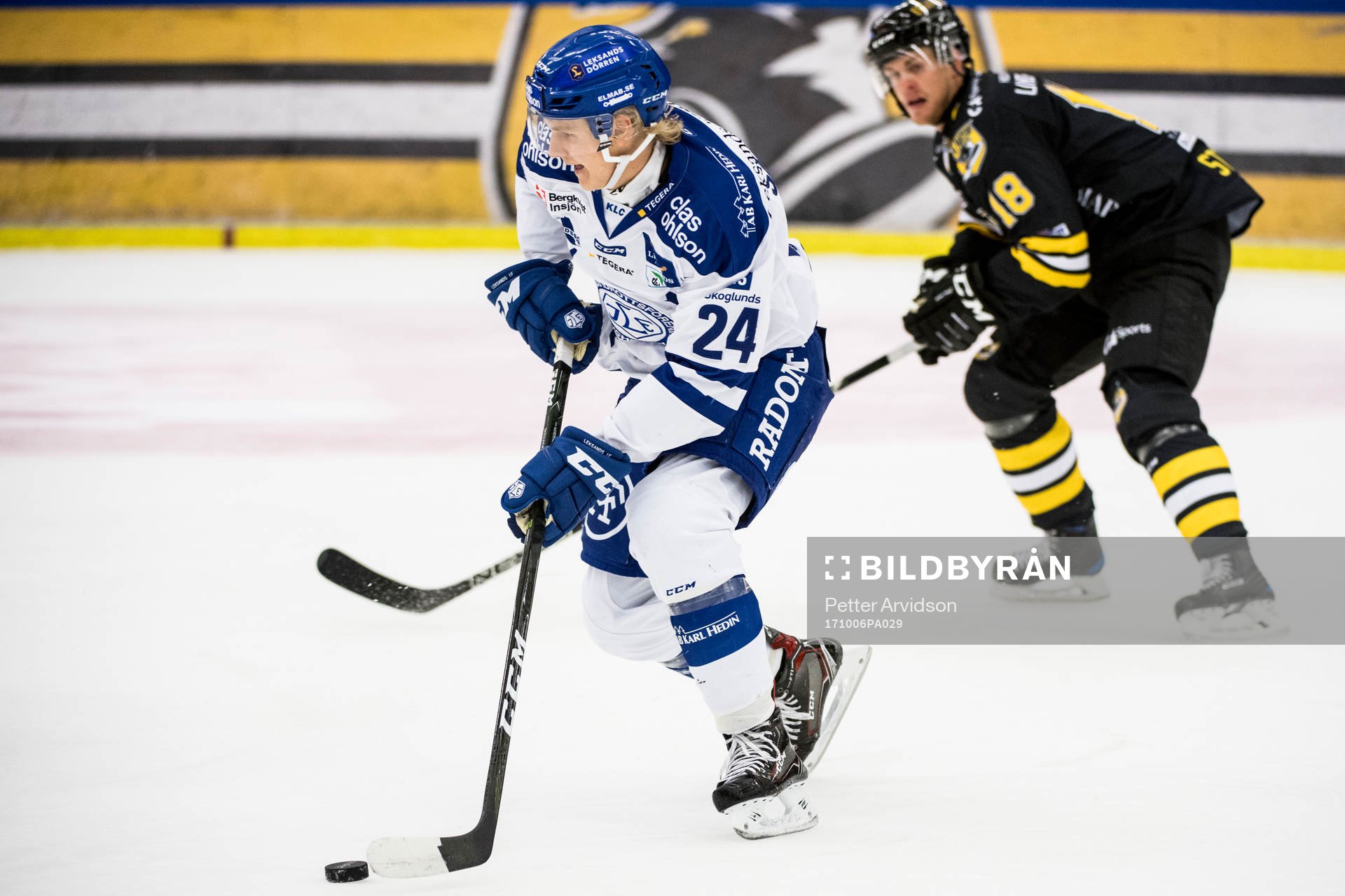 Leksands Isak Skedung och Panterns Robin Sterner