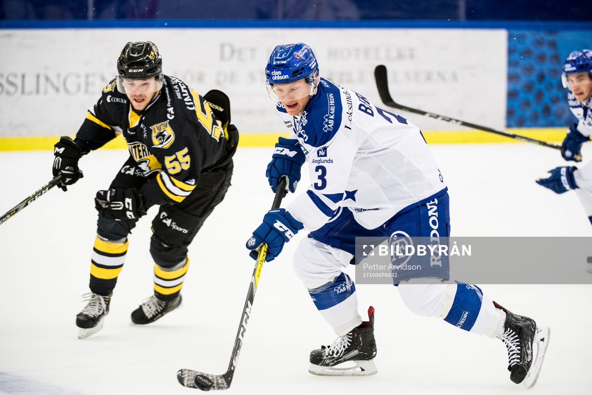 Leksands Daniel Bertov och Panterns Nicklas Jadeland