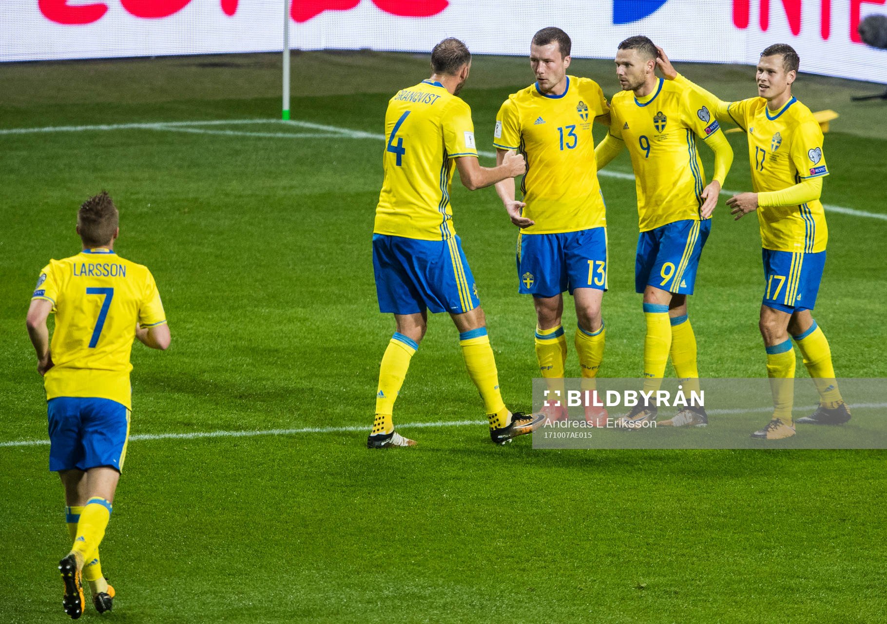 Sveriges Andreas Granqvist, Jakob Johansson, Marcus Berg