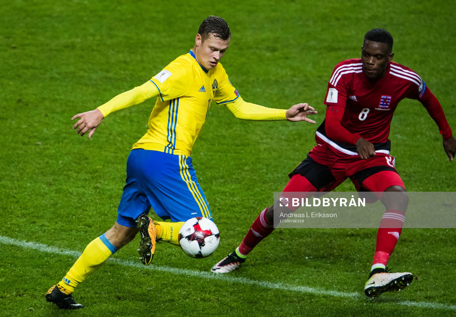 Sveriges Viktor Claessonoch Luxemburgs Christopher Martins