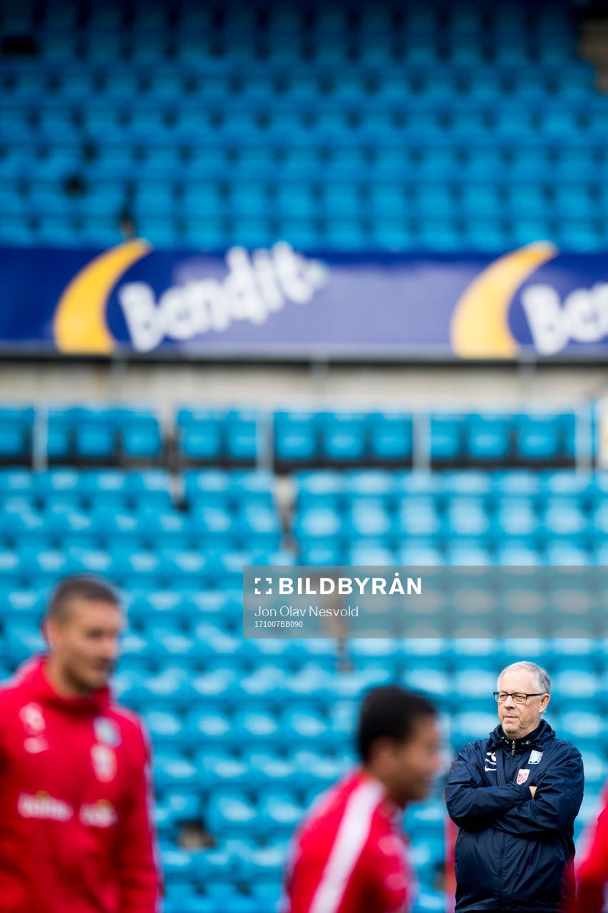Lars Lagerbäck, head coach of Norway