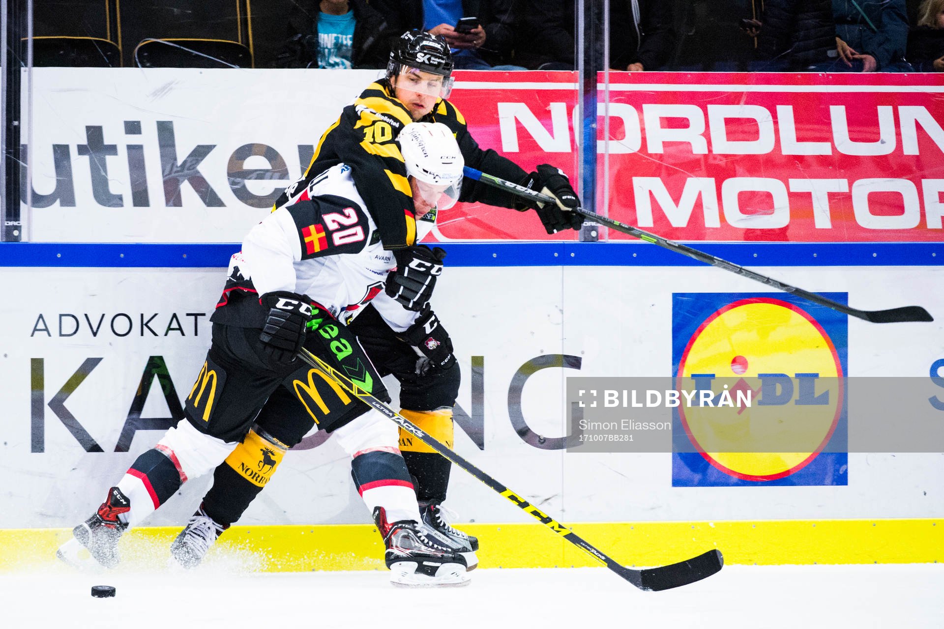 Malmö Redhawks Erik Forssell och Skellefteås Joakim
