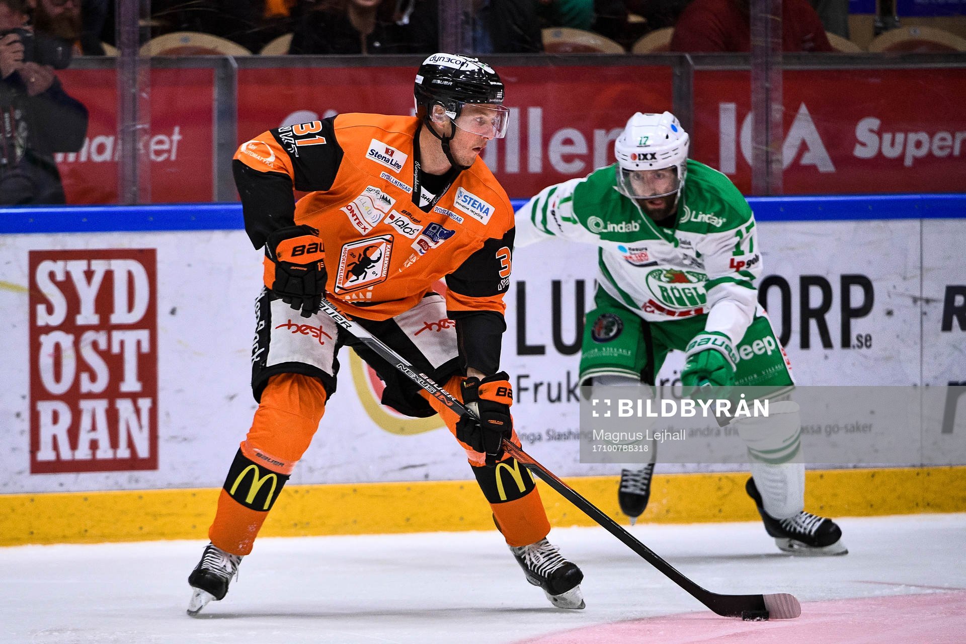 Karlskronas Marcus Paulsson och Rögles Taylor Matson