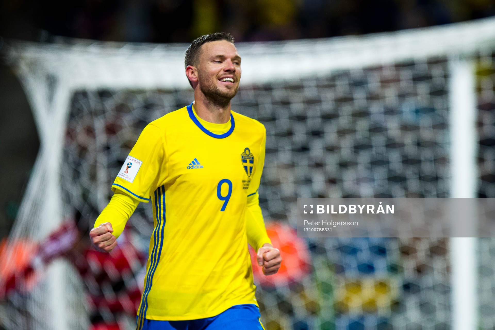 Sveriges Marcus Berg jublar