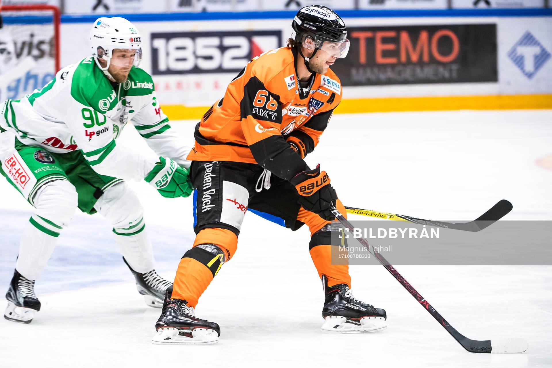 Karlskronas Daniel Gunnarsson  och Rögles Ted Brithén