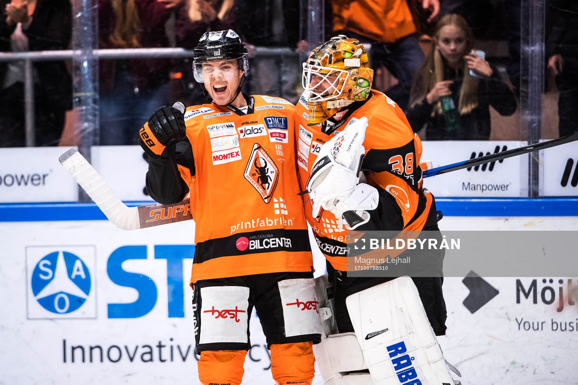 Karlskronas Joel Kellman  jublar