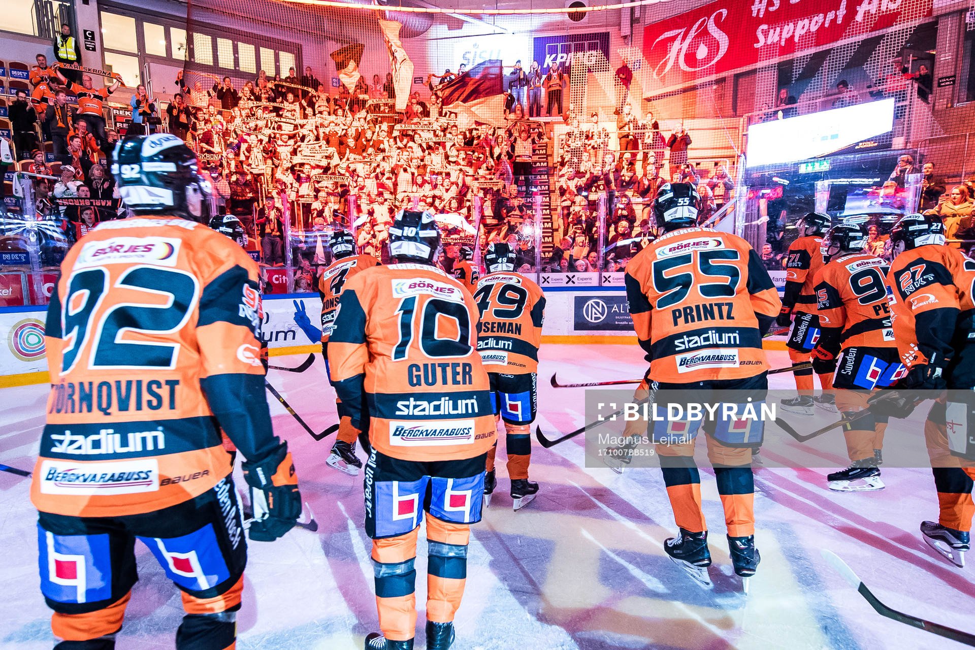 under ishockeymatchen i SHL mellan Karlskrona och Rögle