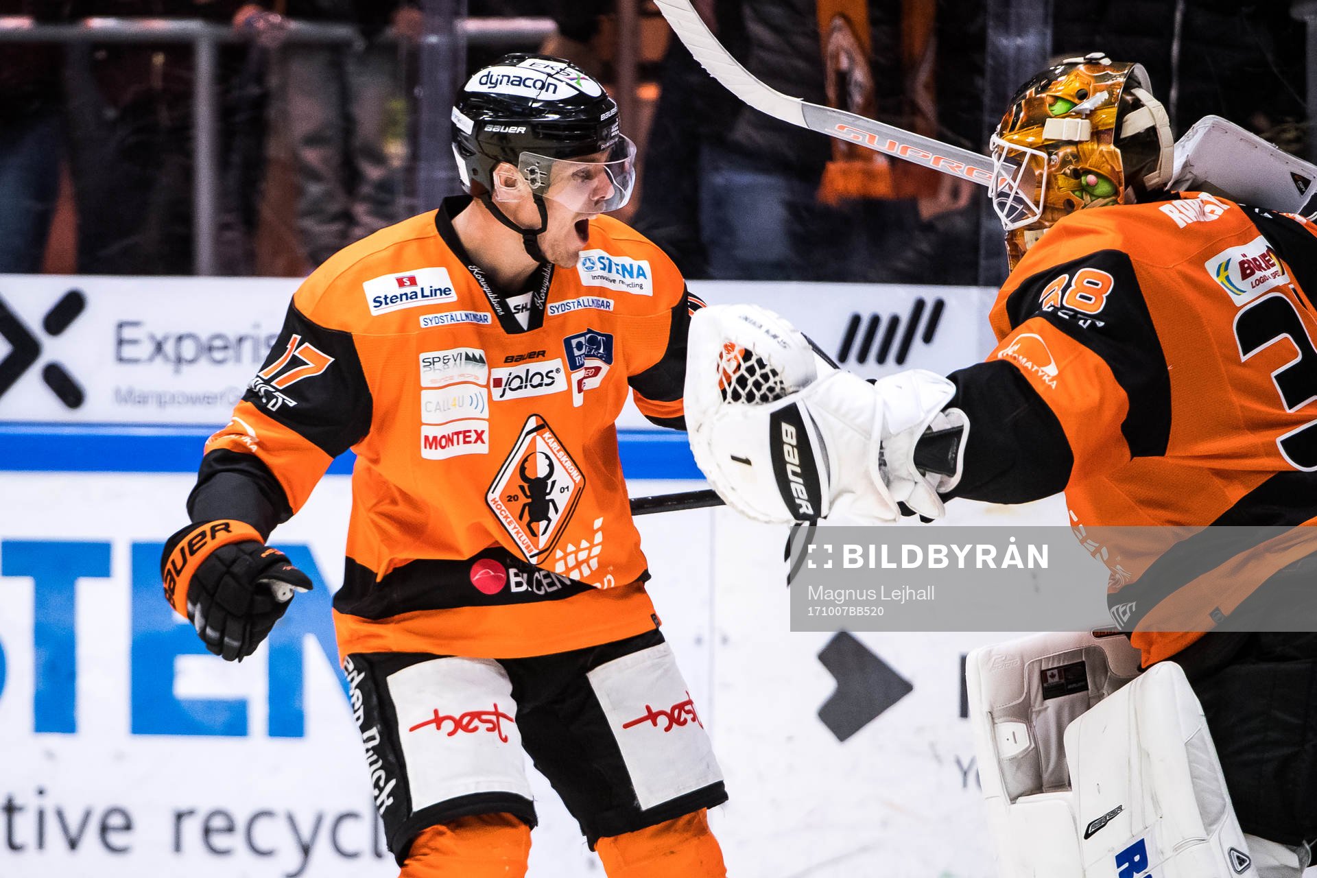 Karlskronas Joel Kellman  jublar