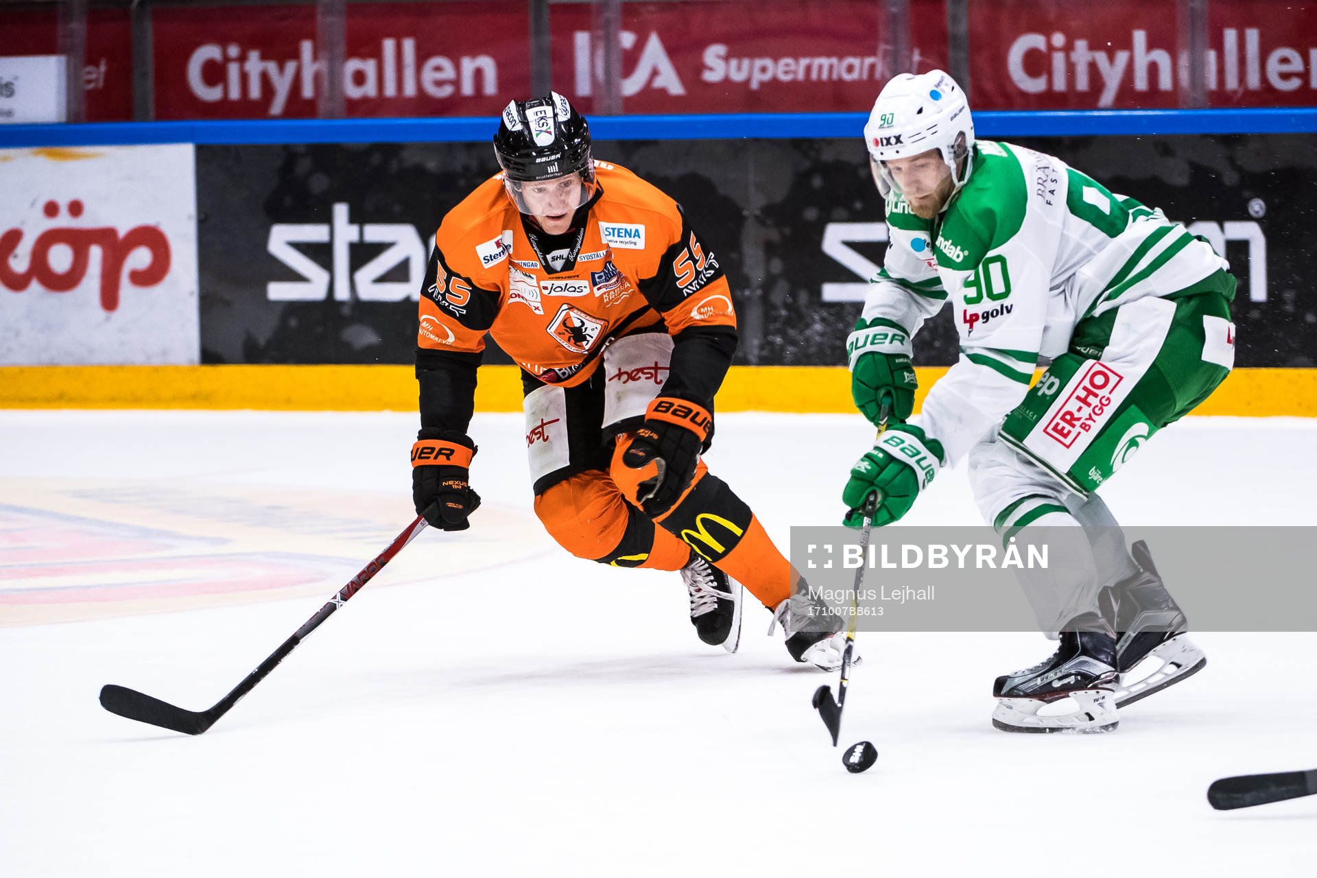Rögles Ted Brithén  och Karlskronas David Printz