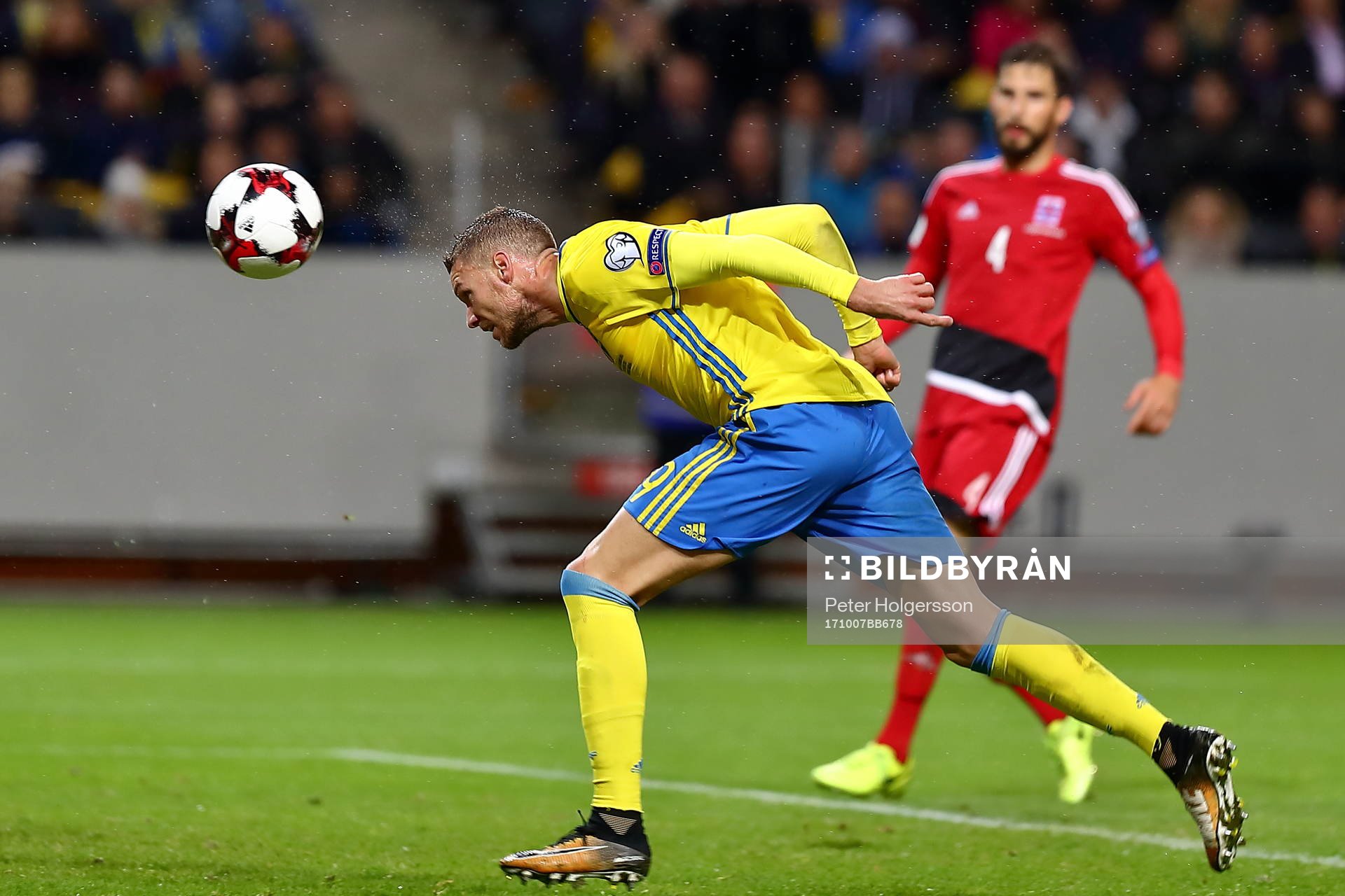 Mål 3-0 av Sveriges Marcus Berg