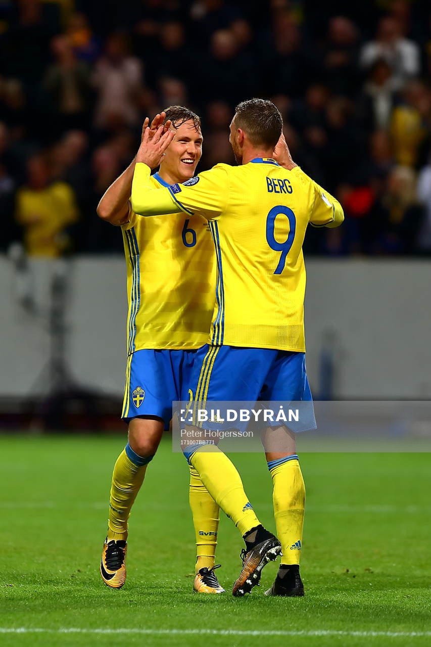 Sveriges Ludwig Augustinsson och Marcus Berg