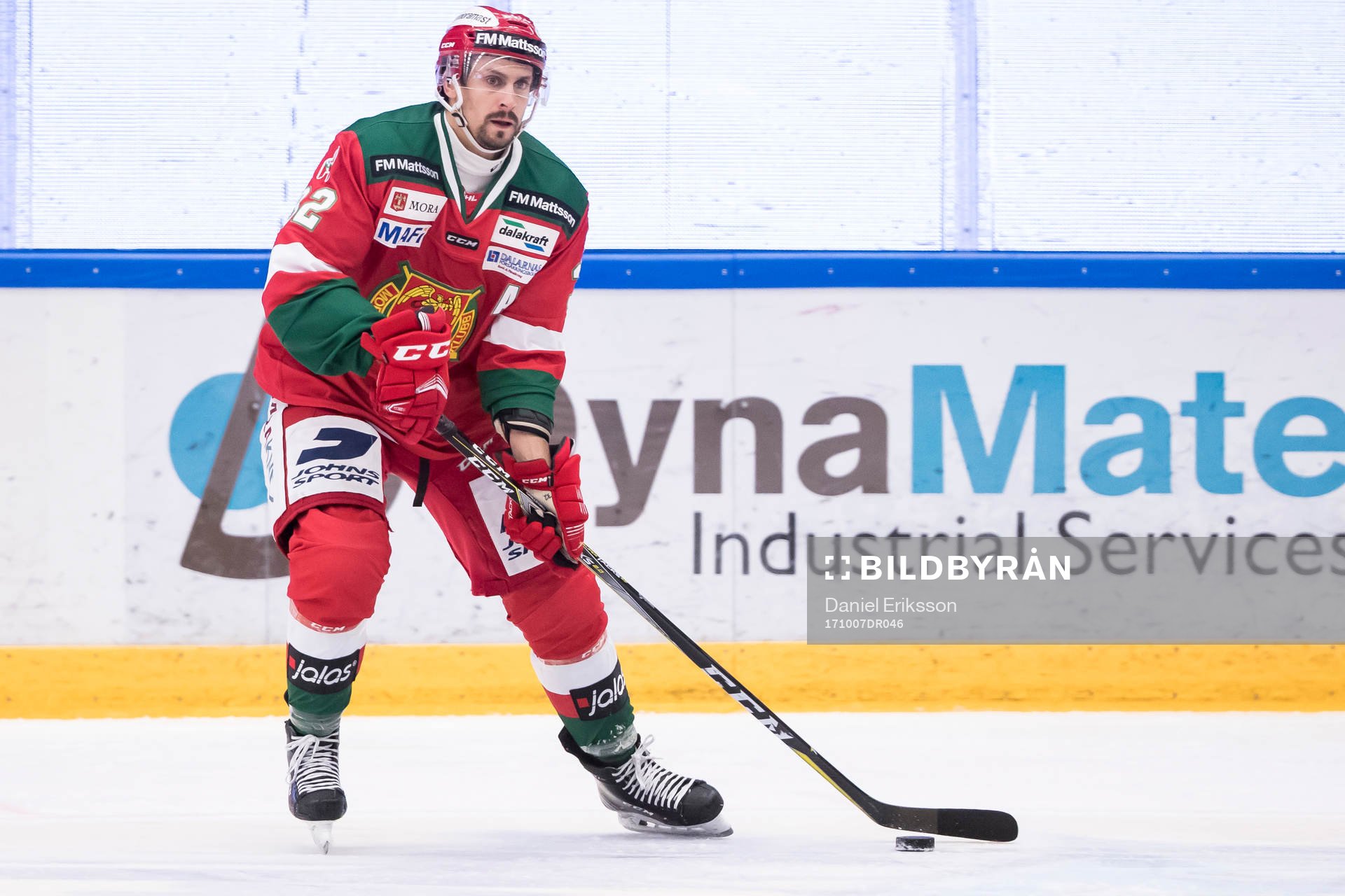 Moras Patrik Eklund  i ishockeymatchen i SHL mellan Mora