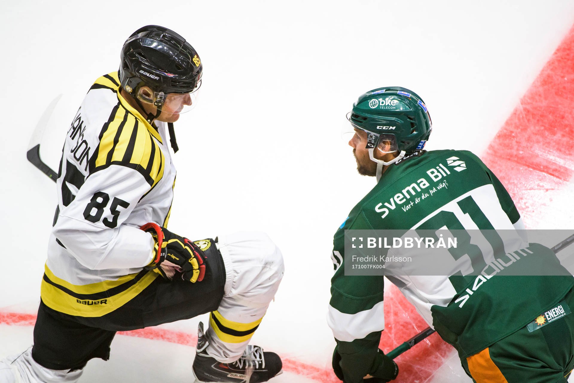 Brynäs Mikael Johansson och Färjestads Dick Axelsson