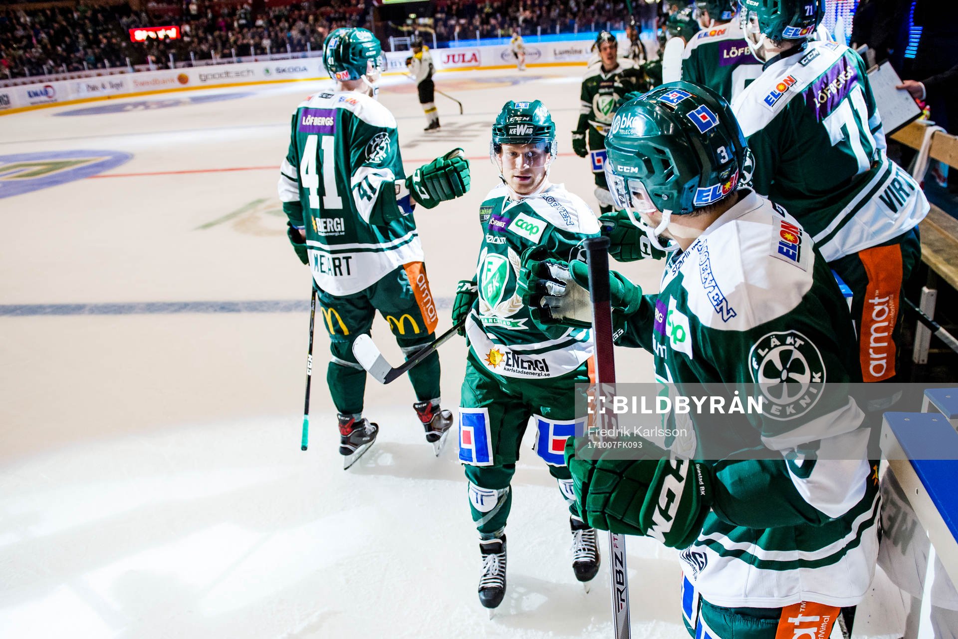 Färjestads Marcus Nilsson jublar