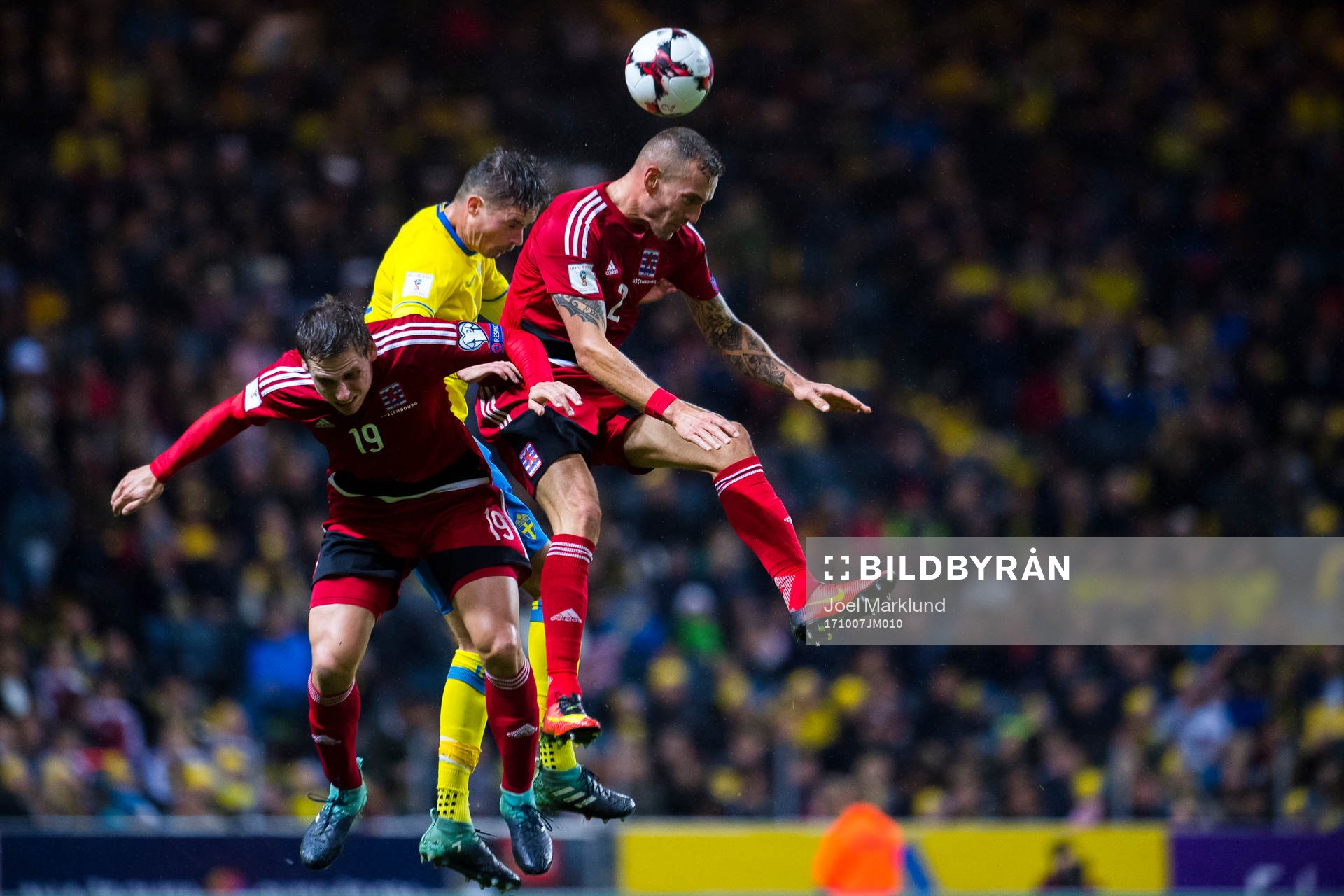 Luxemburgs Mathias Jänisch och Marvin Martins