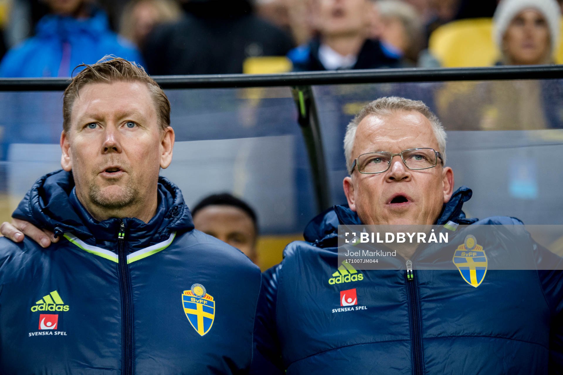 Sveriges assisterande förbundskapten Peter Wettergren och