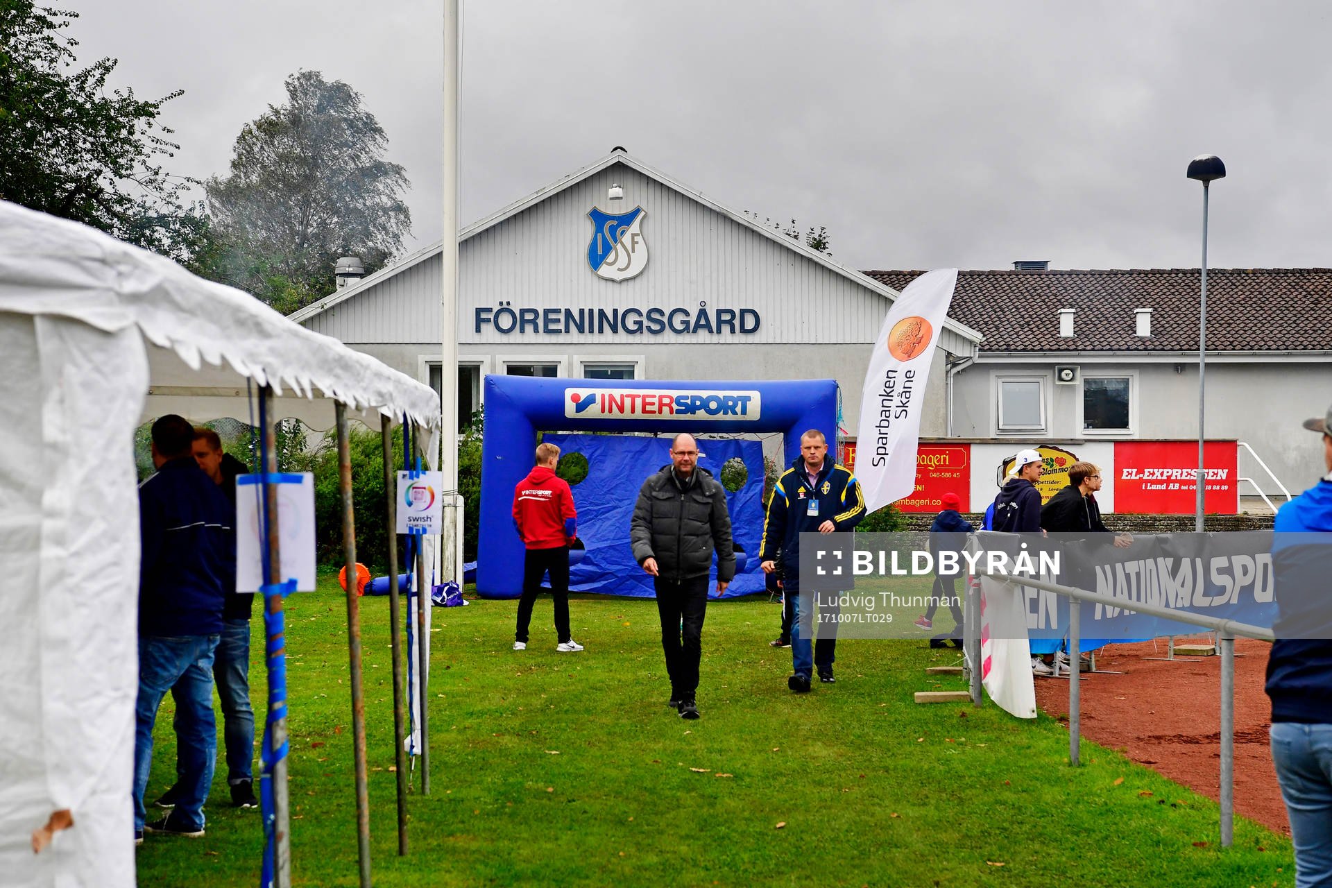 under landskampen i fotboll mellan Sverige och Danmark