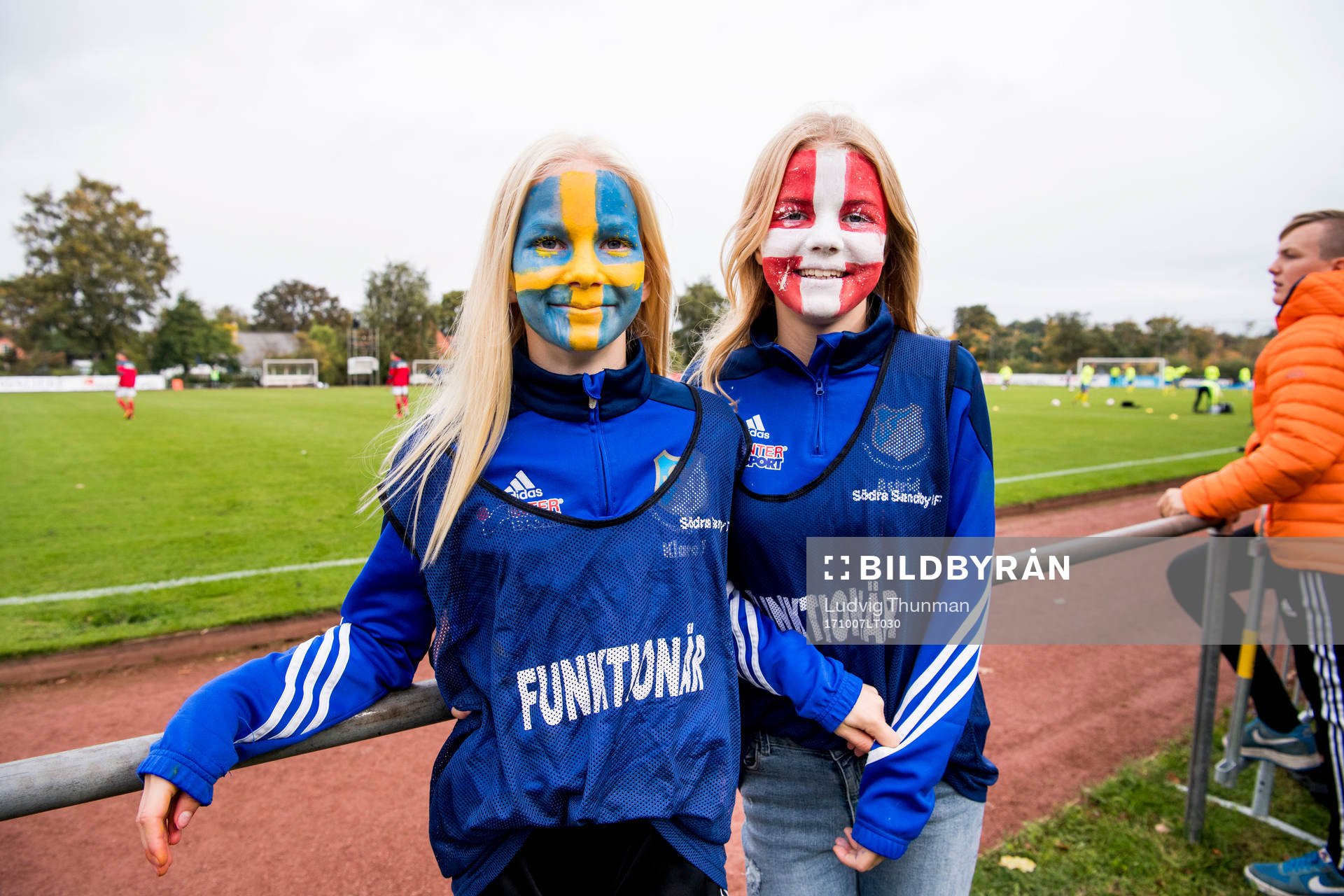 under landskampen i fotboll mellan Sverige och Danmark