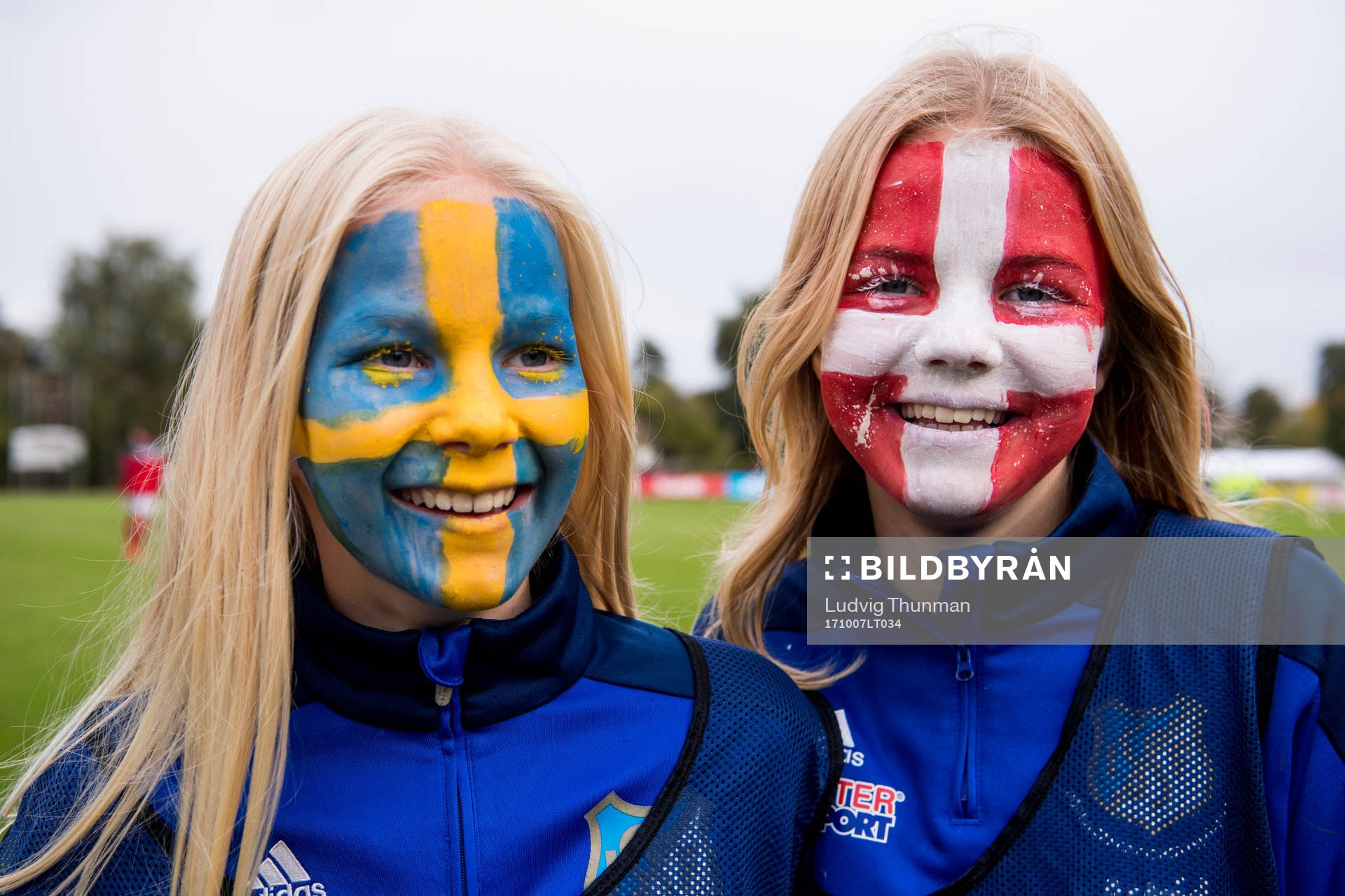 under landskampen i fotboll mellan Sverige och Danmark