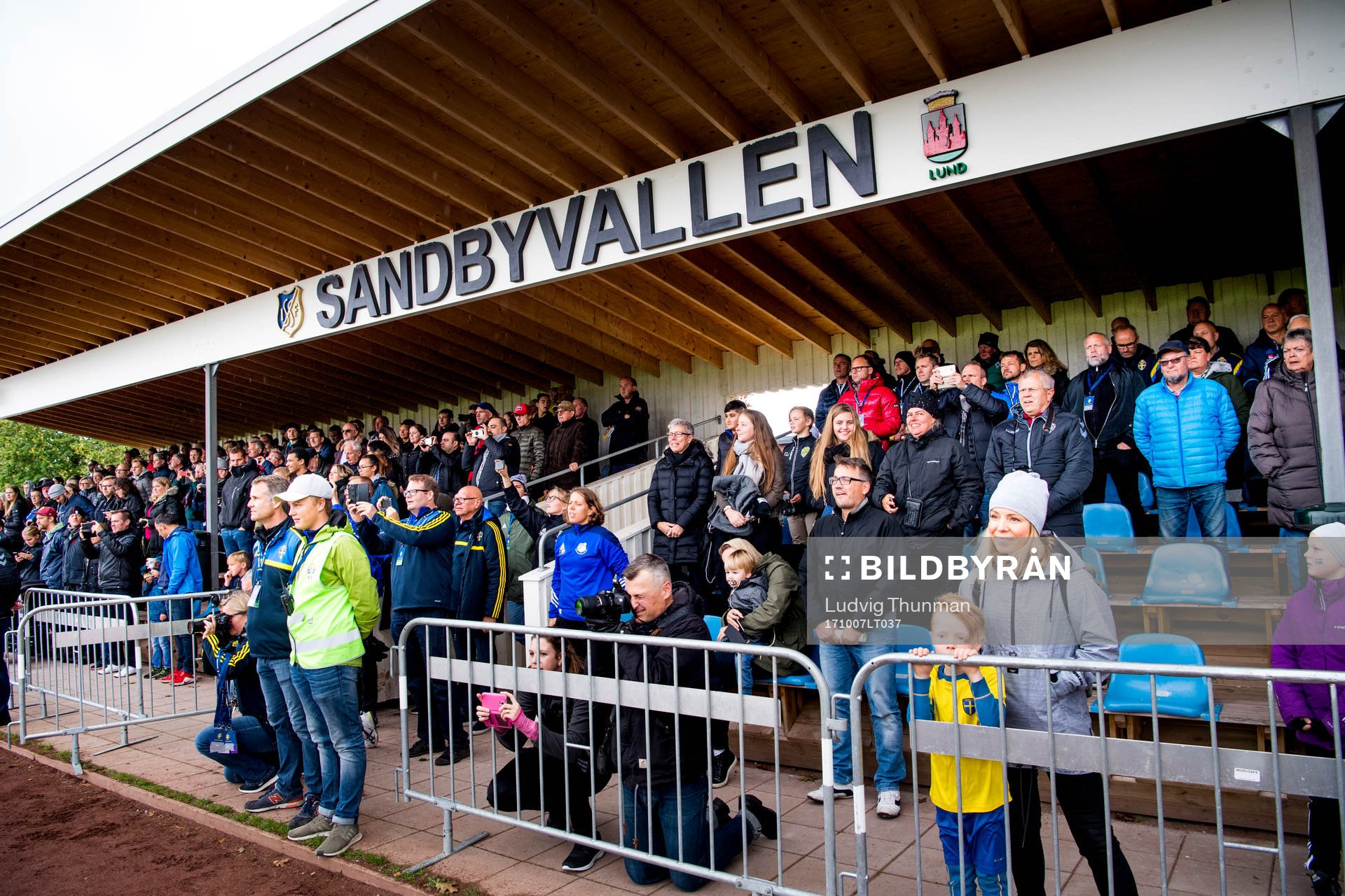under landskampen i fotboll mellan Sverige och Danmark