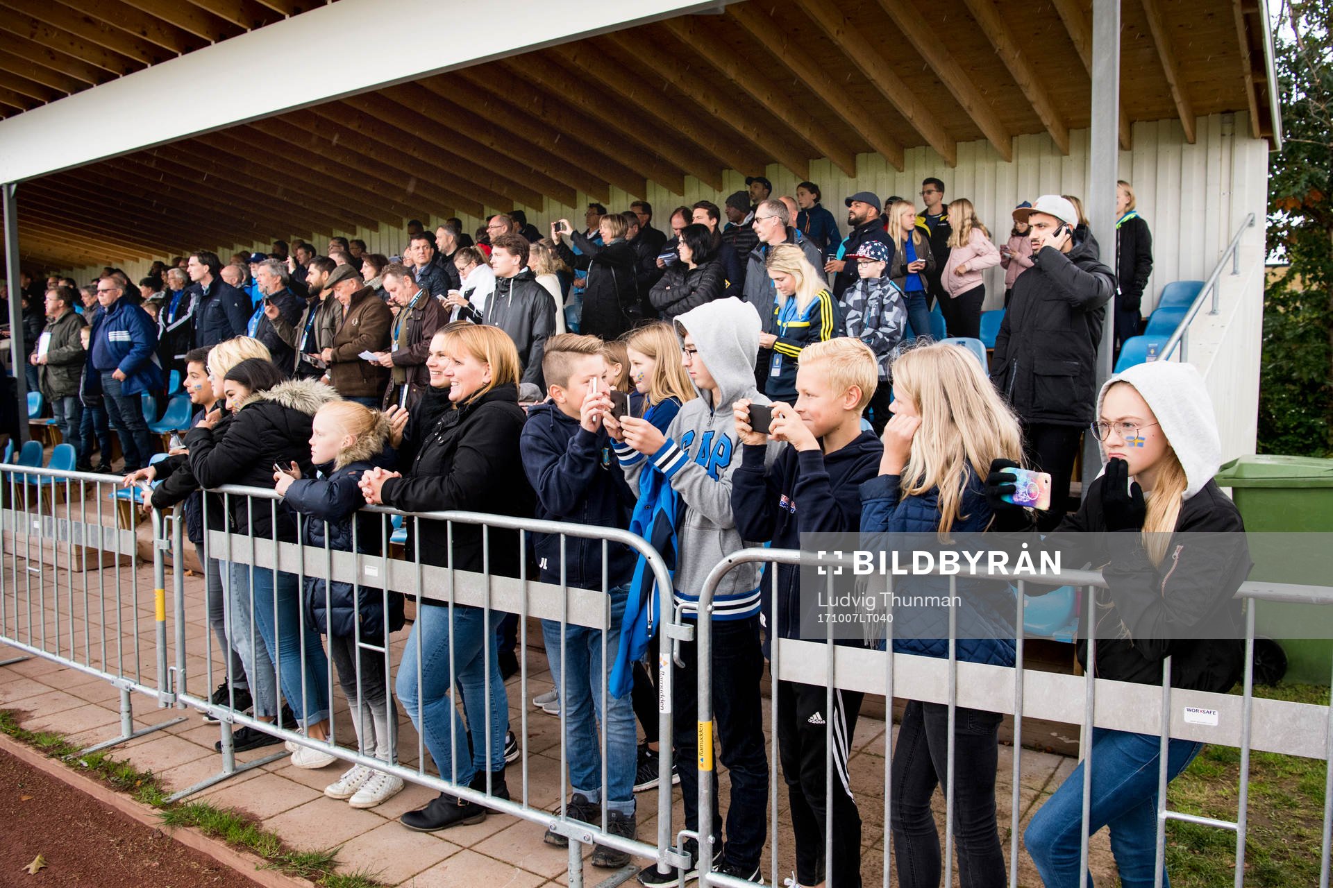 under landskampen i fotboll mellan Sverige och Danmark