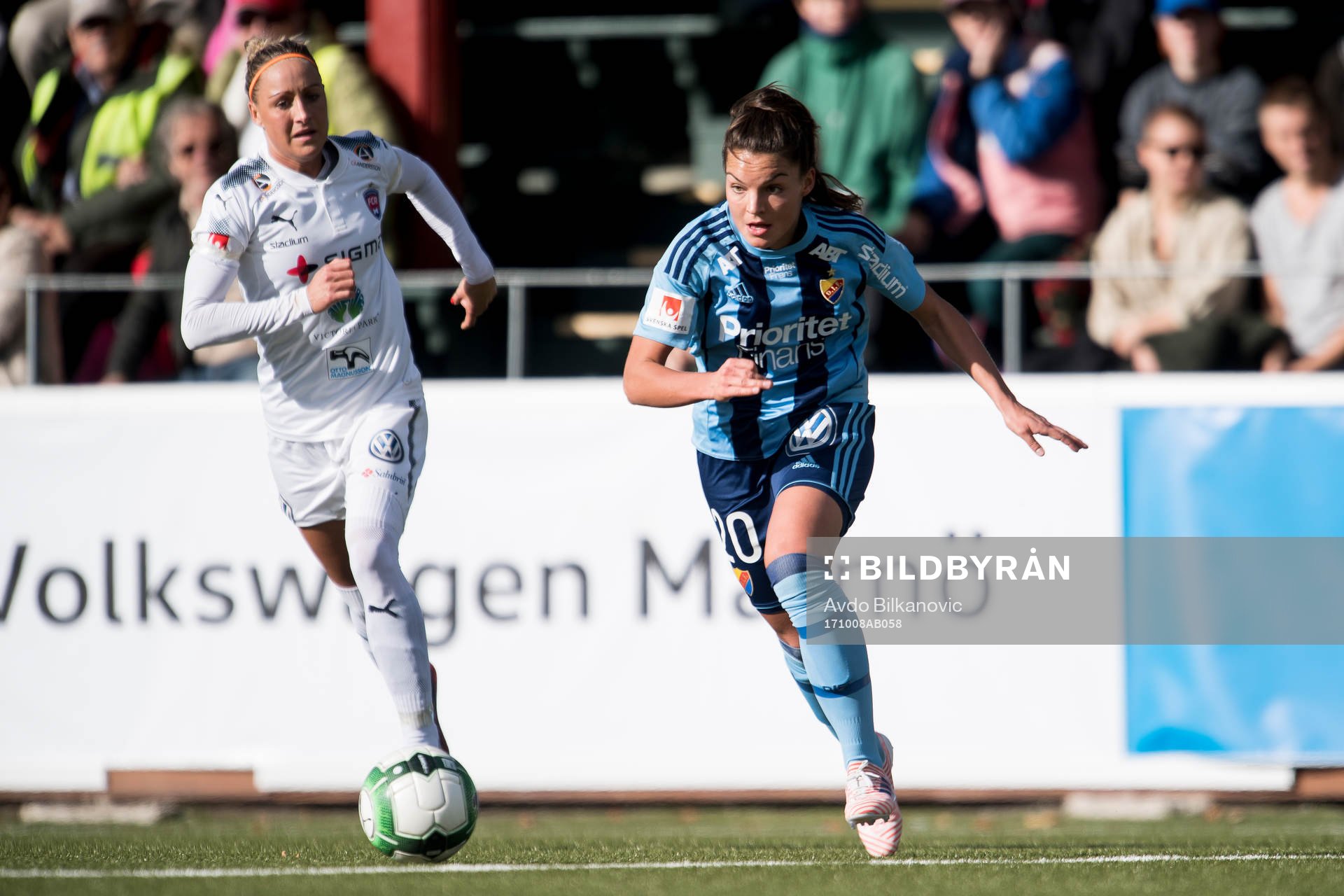 Djurgårdens Johanna Rytting Kaneryd och Rosengårds Sanne